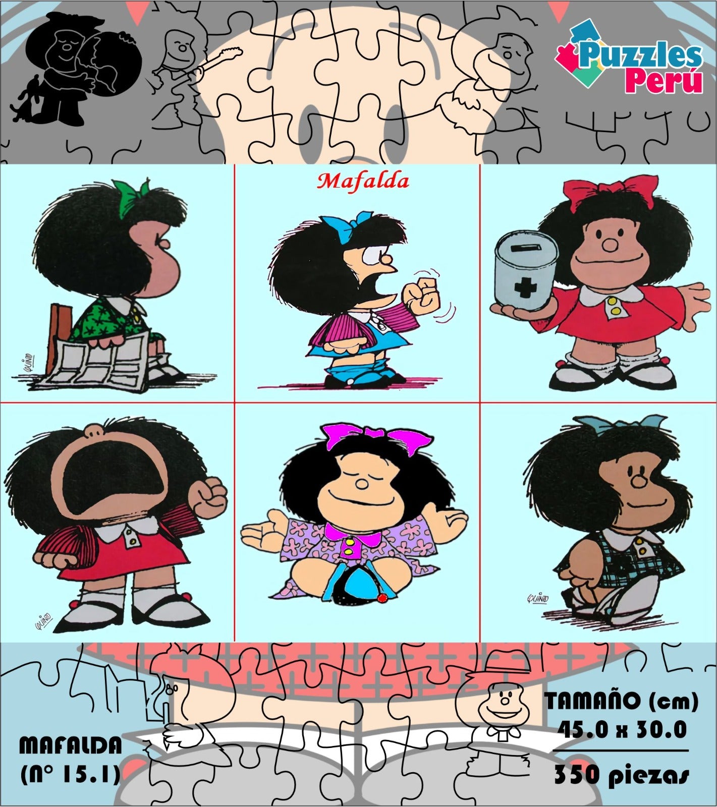 Rompecabezas Mafalda  C:15.1 Pers. Puzzles Peru