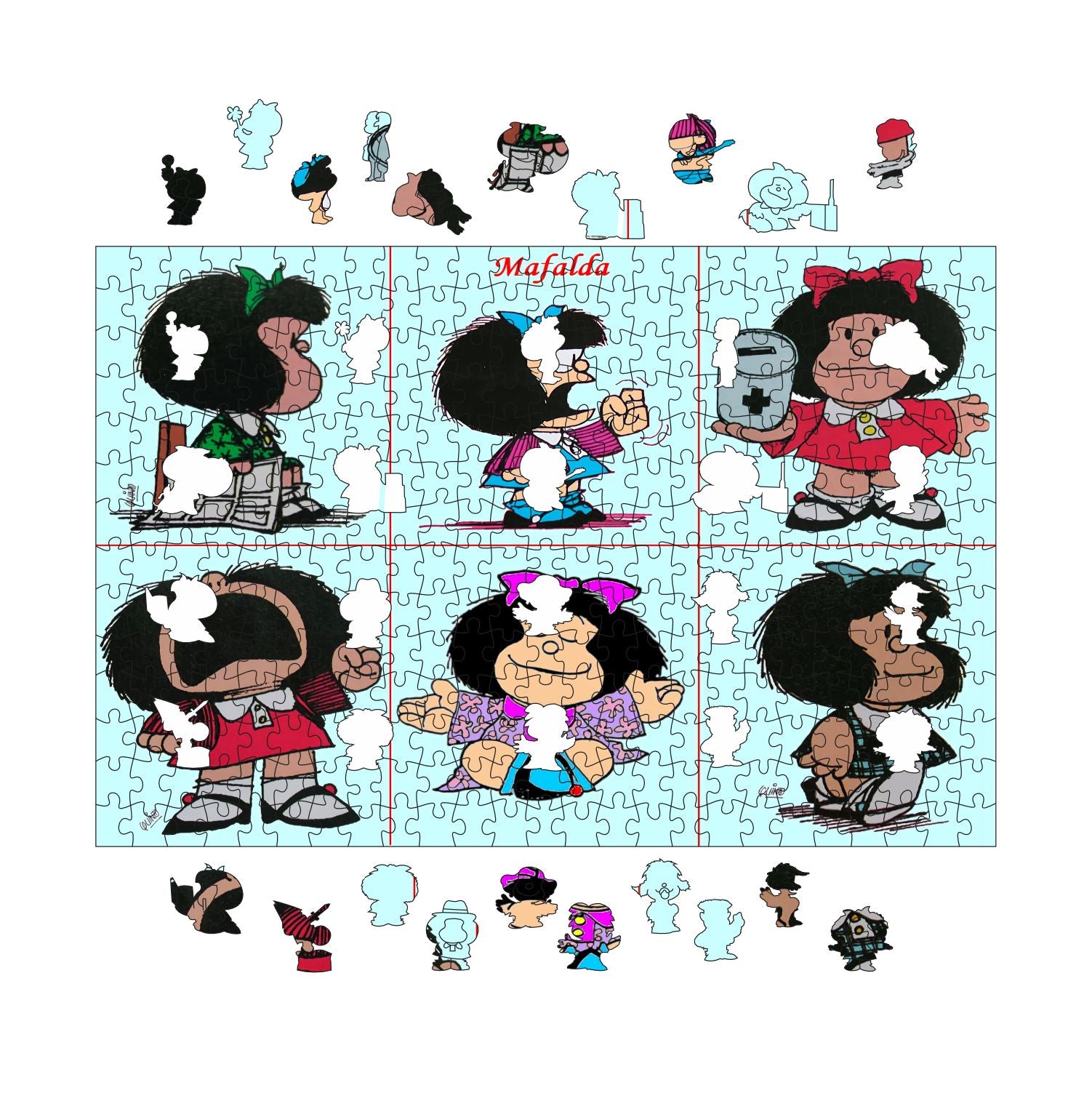 Rompecabezas Mafalda  C:15.1 Pers. Puzzles Peru
