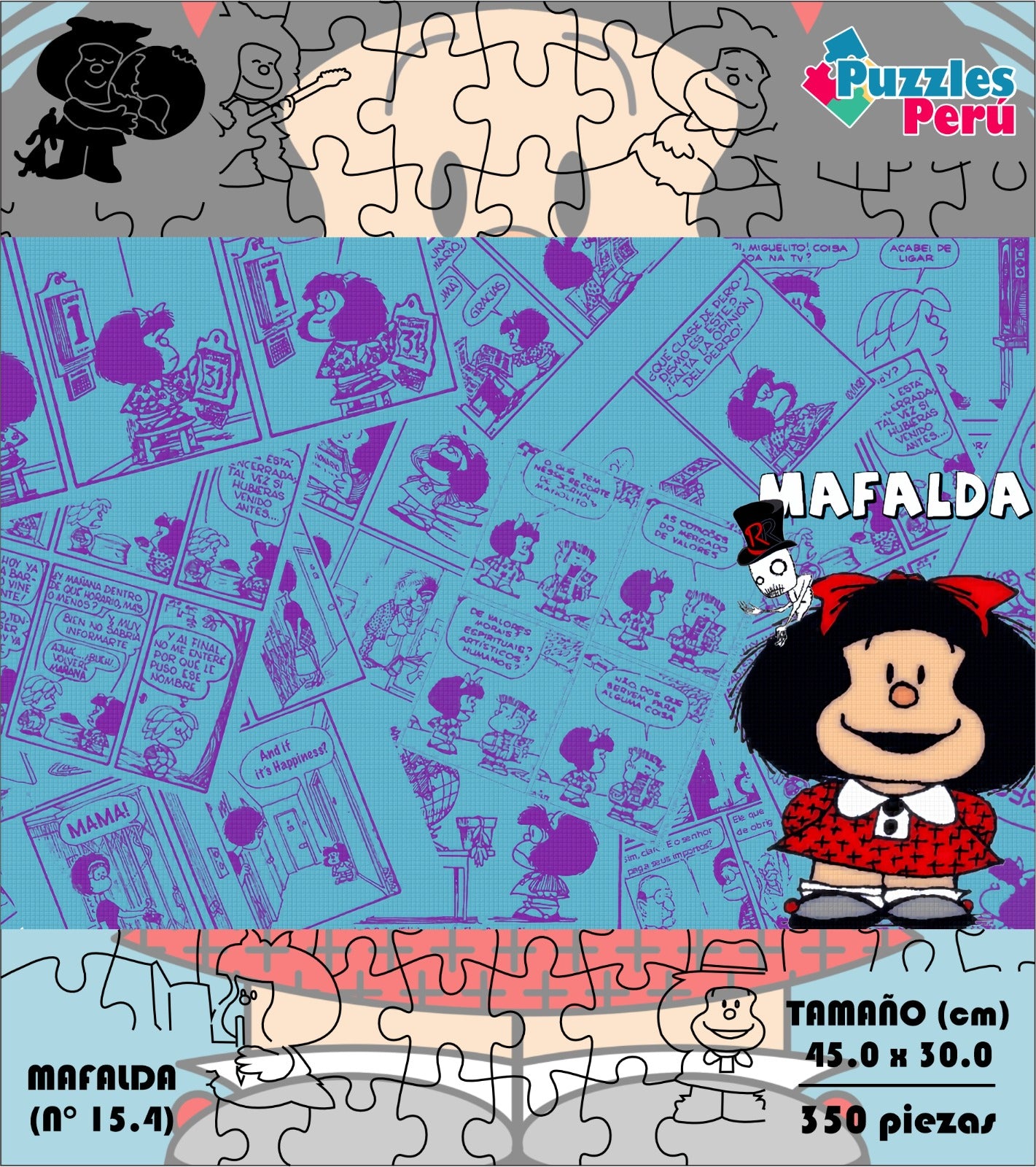 Rompecabezas Mafalda  C:15.4 Pers. Puzzles Peru