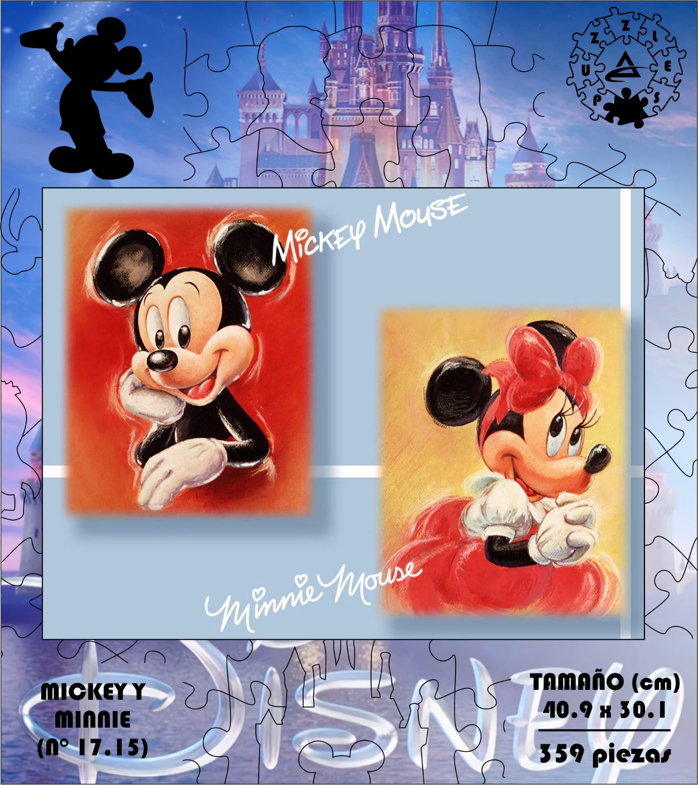 Rompecabezas Pers.Mickey y Minnie  C:17.15 Puzzles Peru