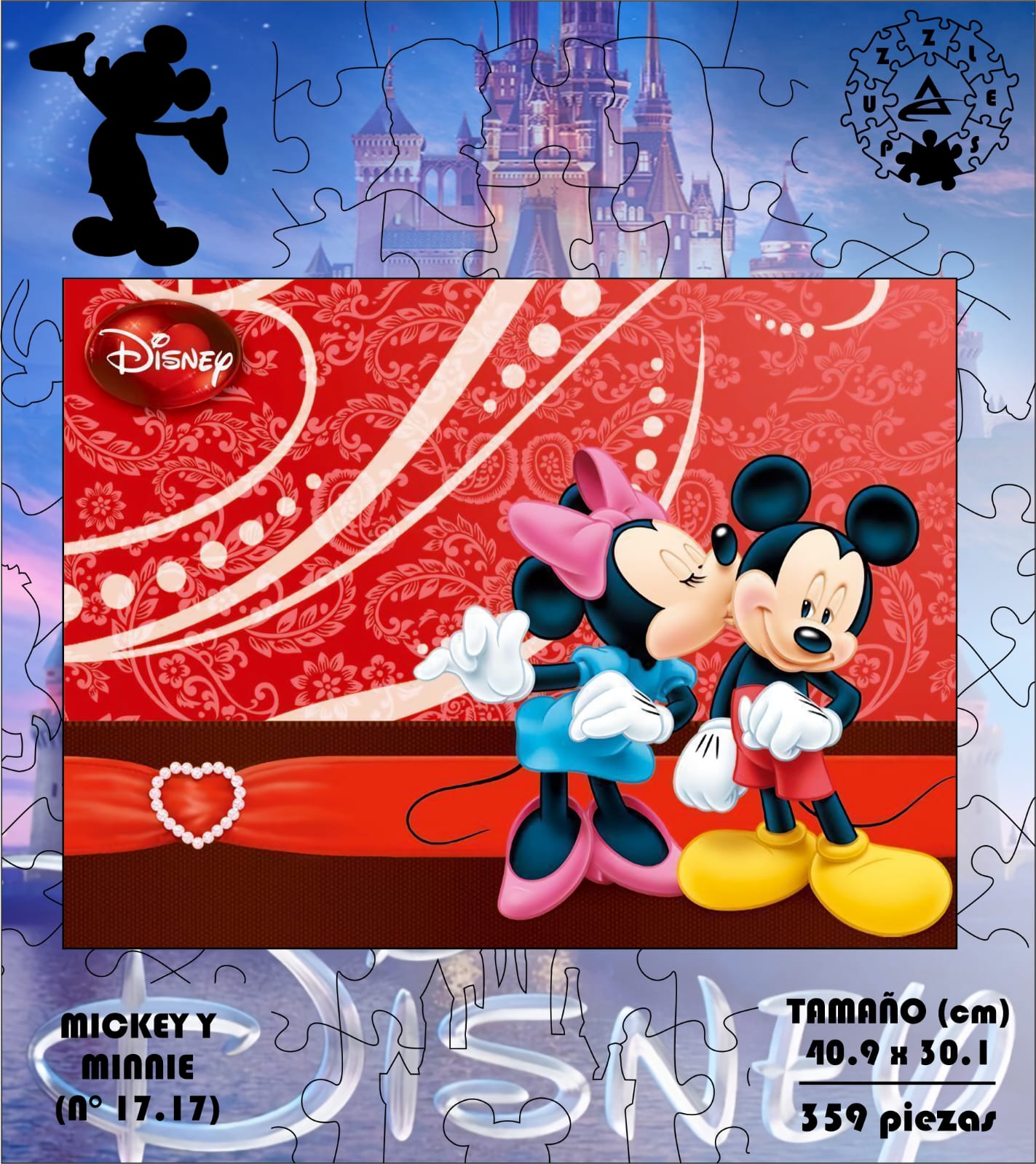 Rompecabezas Pers.Mickey y Minnie  C:17.17 Puzzles Peru