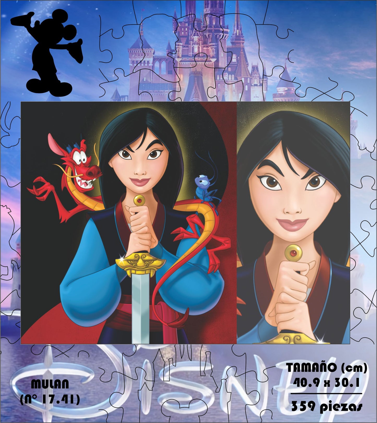 Rompecabezas Pers.Mulan  C:17.41 Puzzles Peru