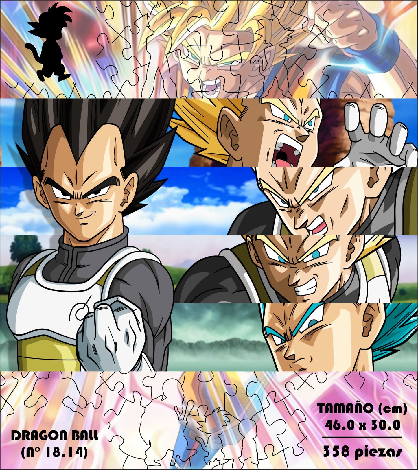 Rompecabezas Pers.Vegeta  C:18.14 Puzzles Peru