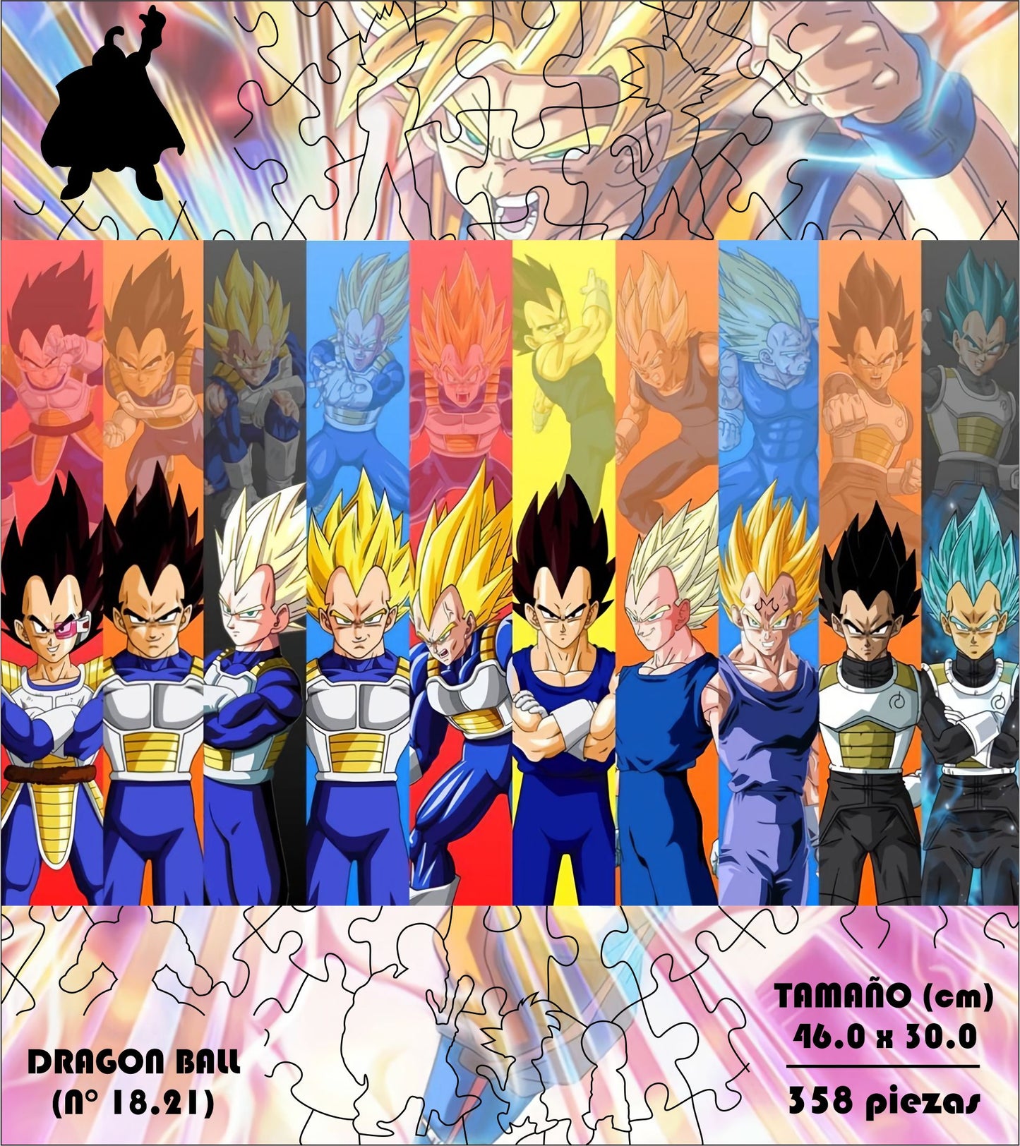 Rompecabezas Pers.Vegeta  C:18.21 Puzzles Peru