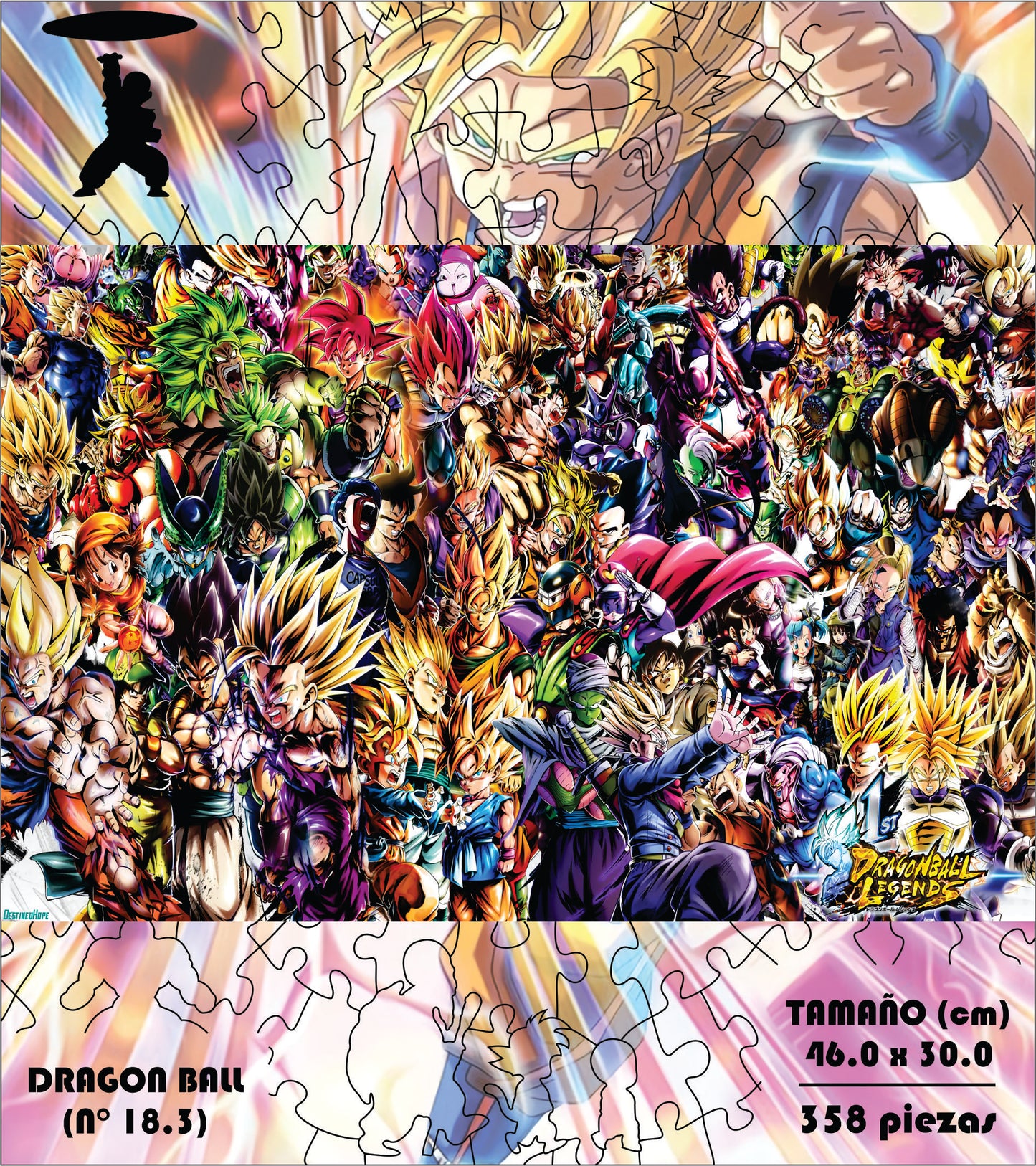 Rompecabezas Pers.Dragon Ball  C:18.3 Puzzles Peru