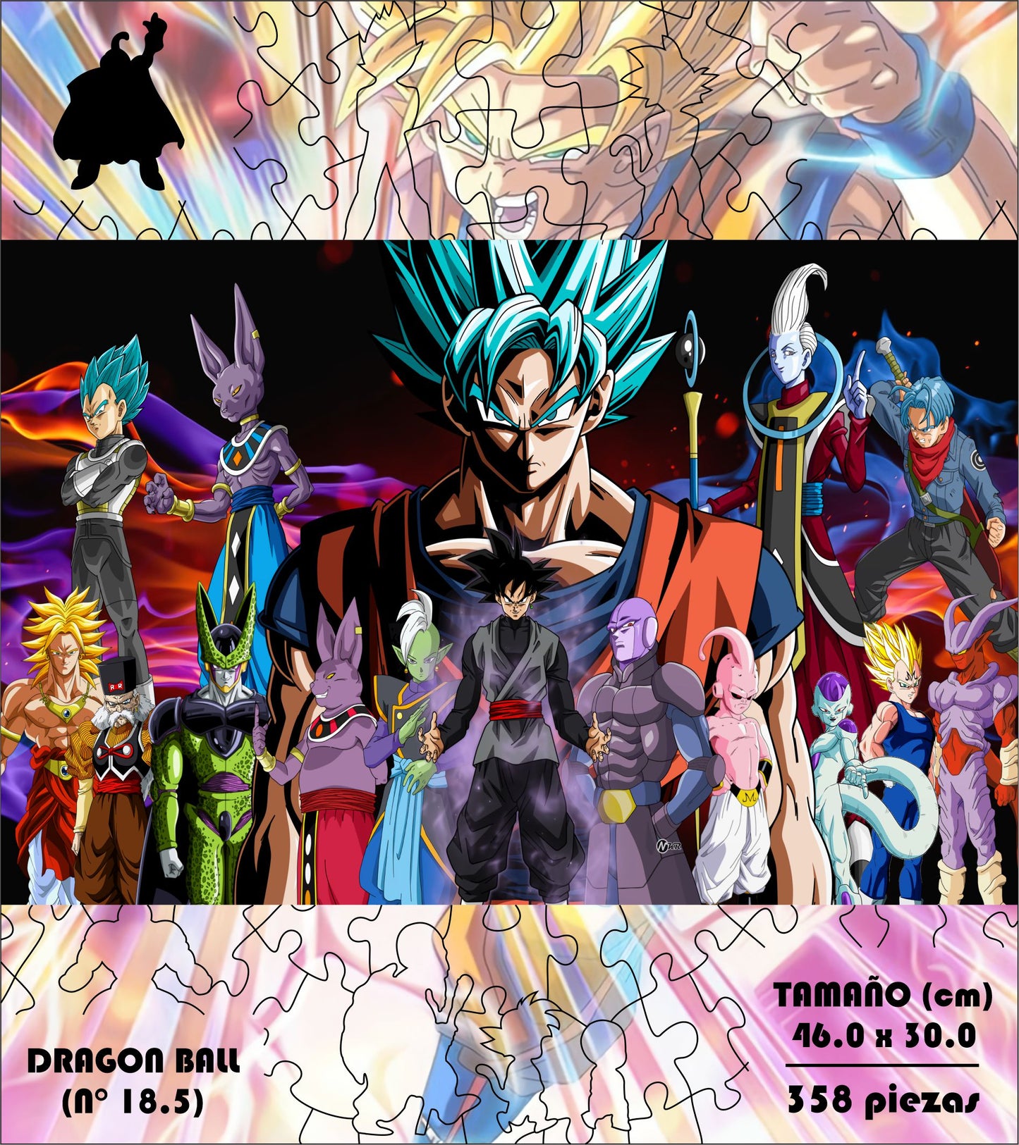 Rompecabezas Pers.Dragon Ball  C:18.5 Puzzles Peru