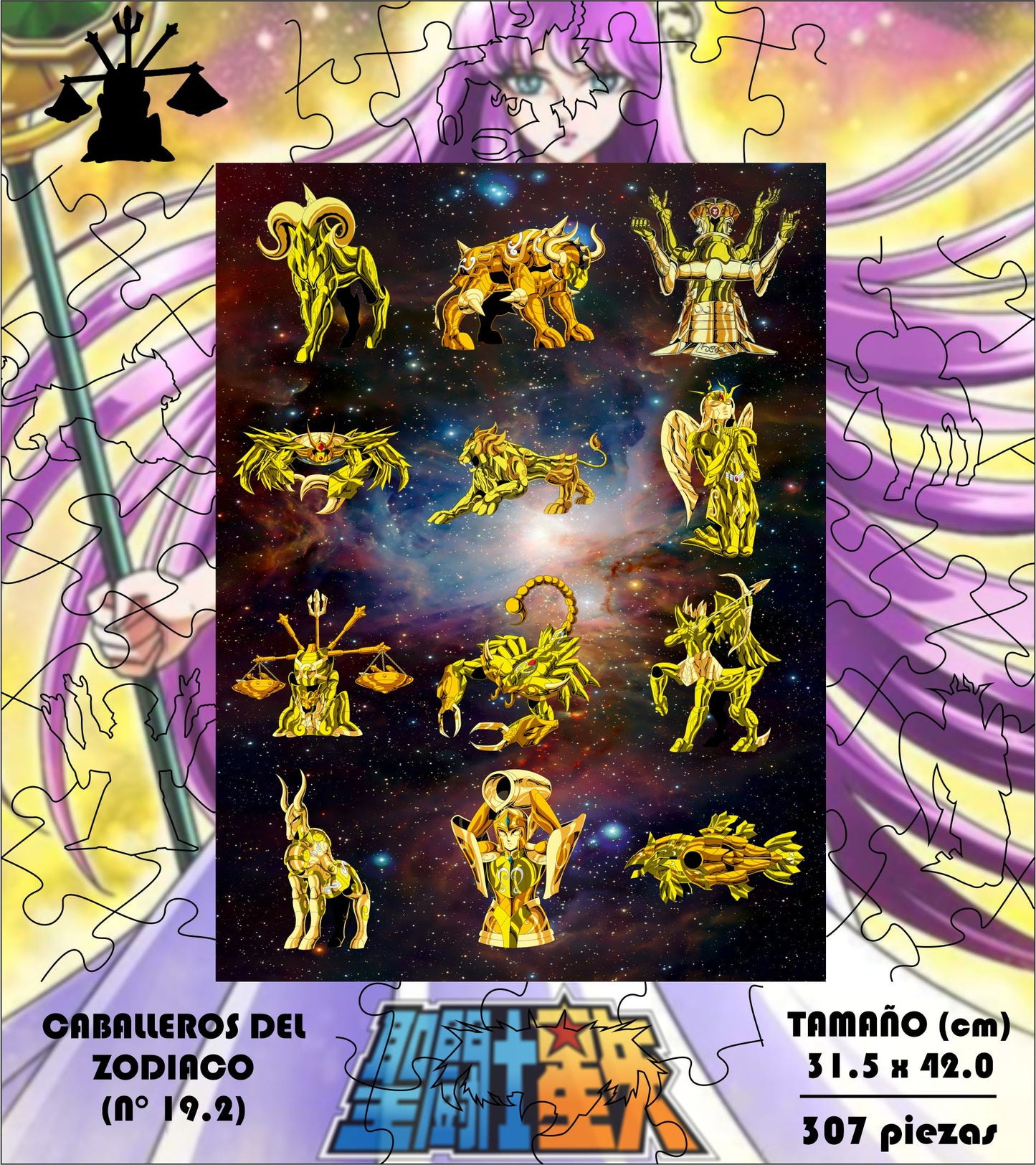 Rompecabezas Pers.Caballeros Del Zodiaco  C:19.2 Puzzles Peru