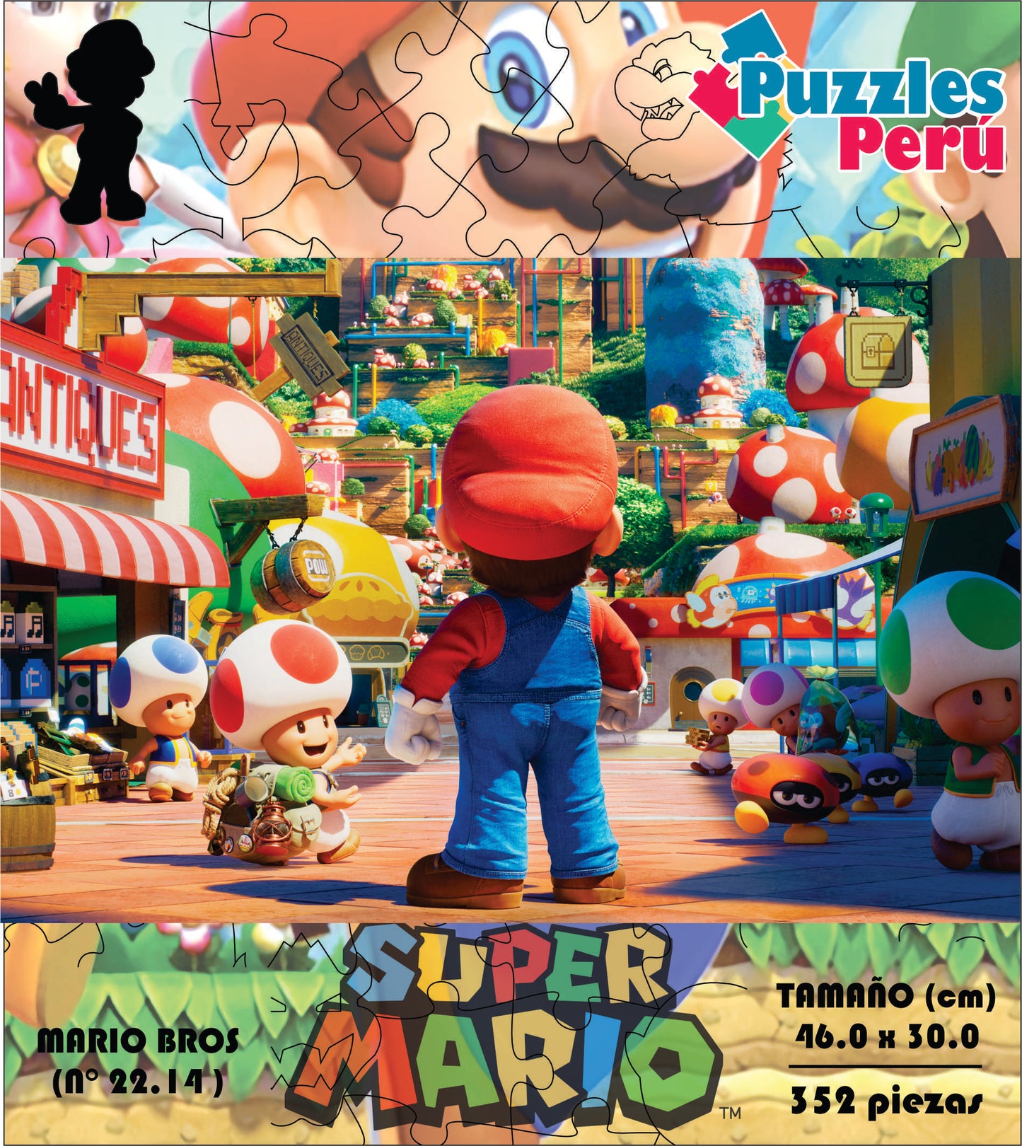 Rompecabezas Pers.Mario Bros  C:22.14 Puzzles Peru