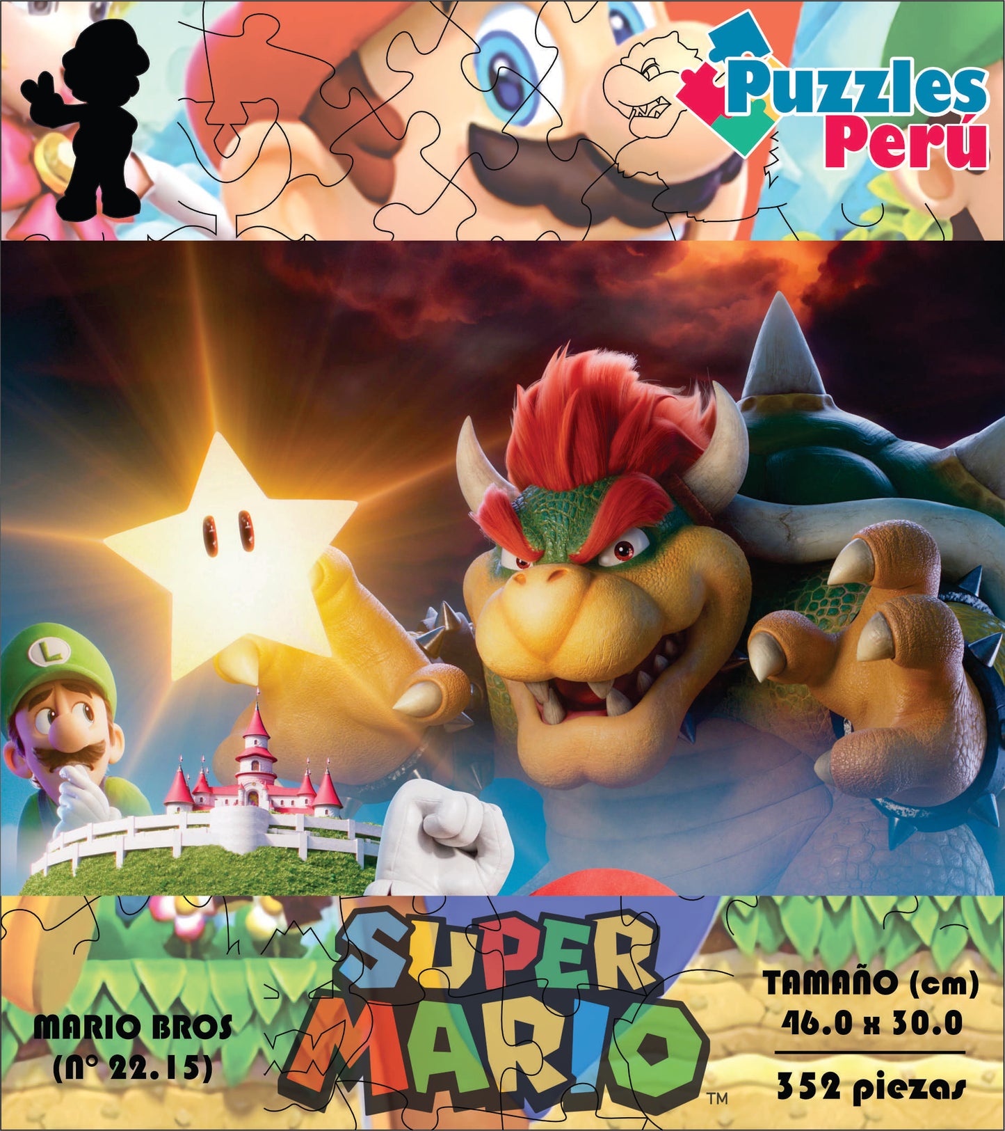 Rompecabezas Pers.Mario Bros  C:22.15 Puzzles Peru