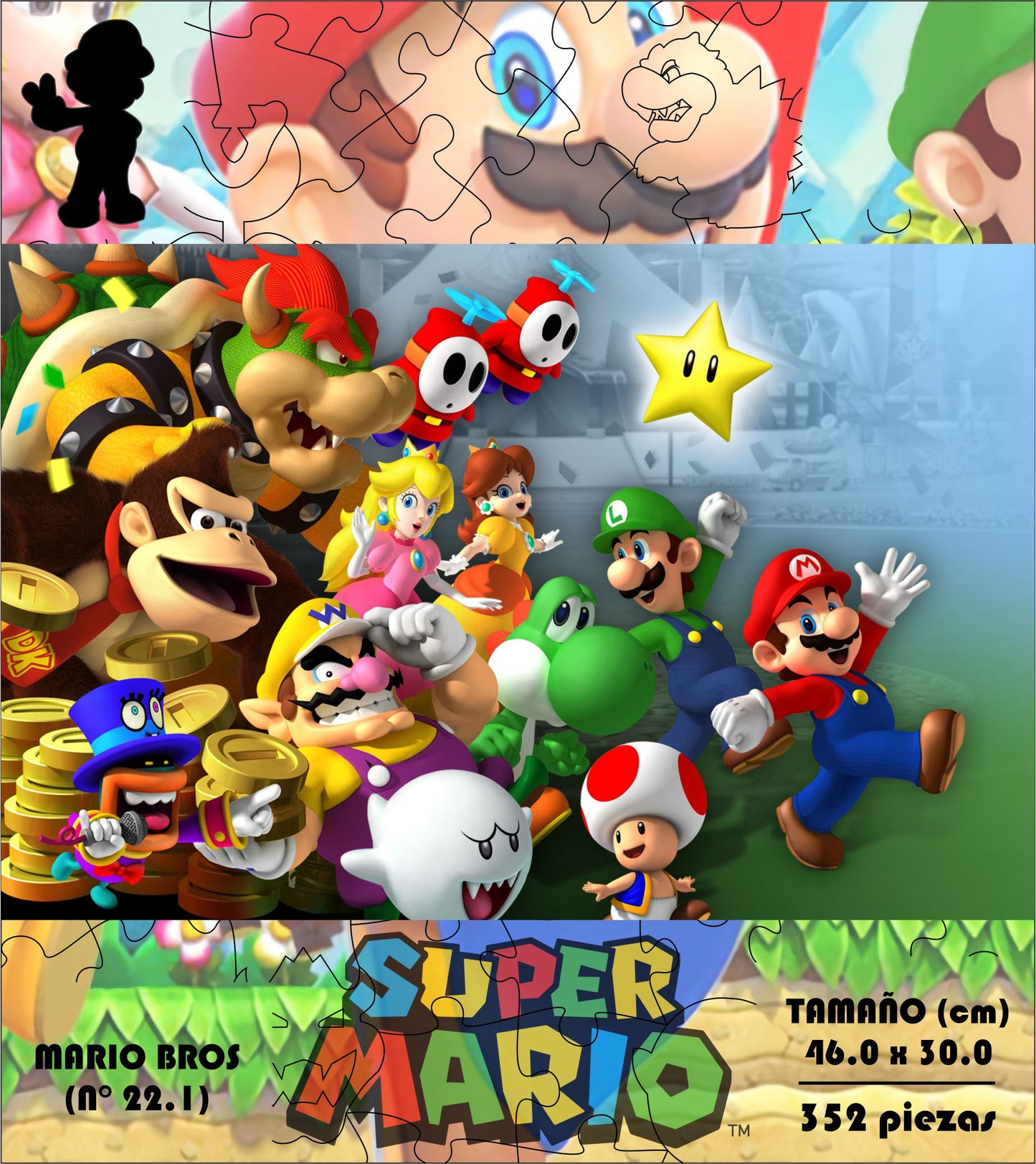 Rompecabezas Pers.Mario Bros  C:22.1 Puzzles Peru