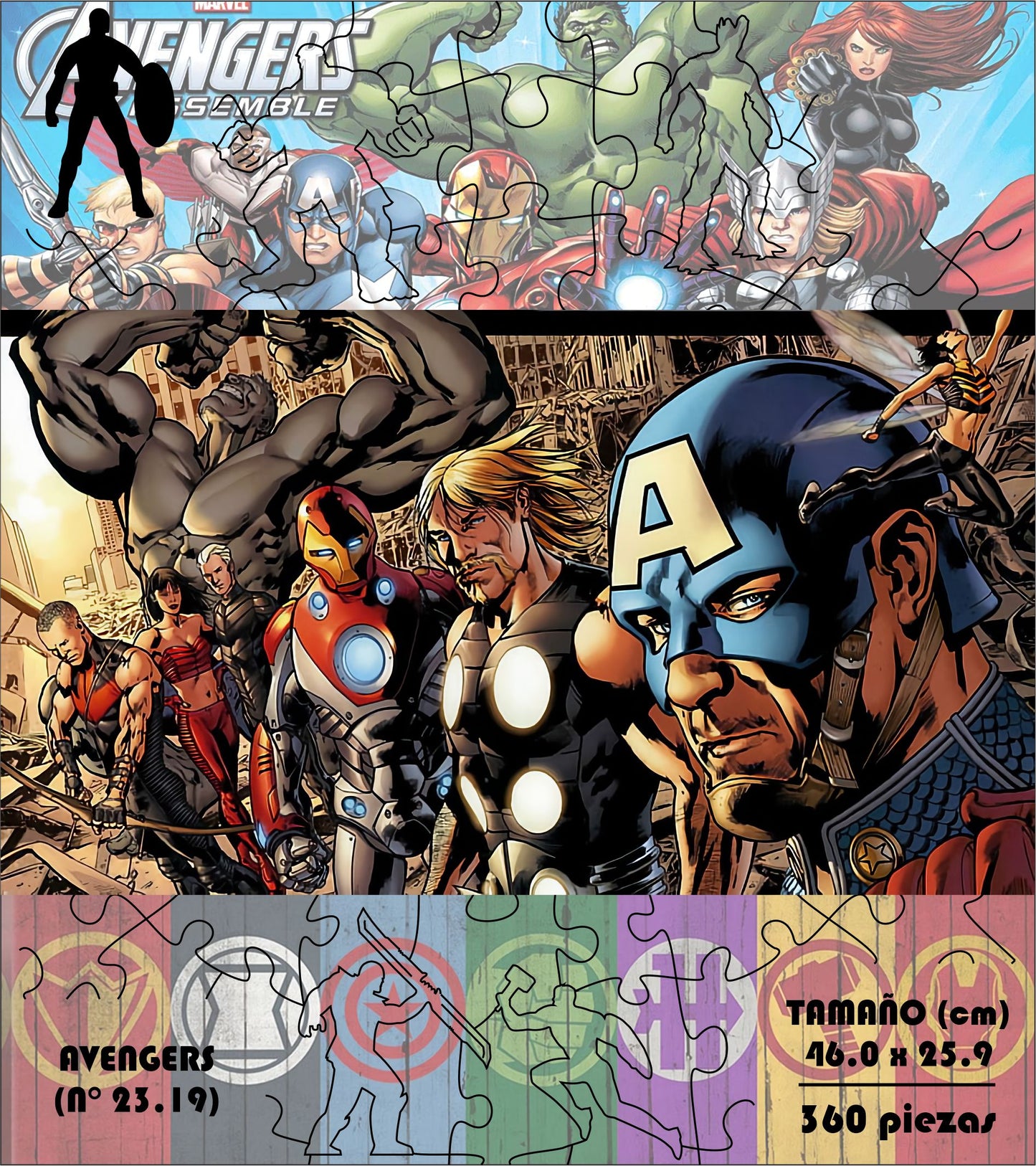 Rompecabezas Pers.Avengers  C:23.19 Puzzles Peru