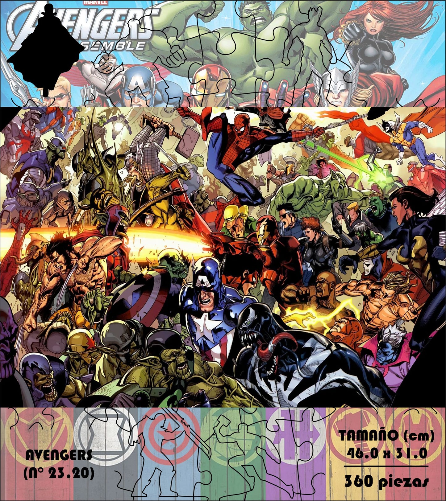 Rompecabezas Pers.Avengers  C:23. Puzzles Peru