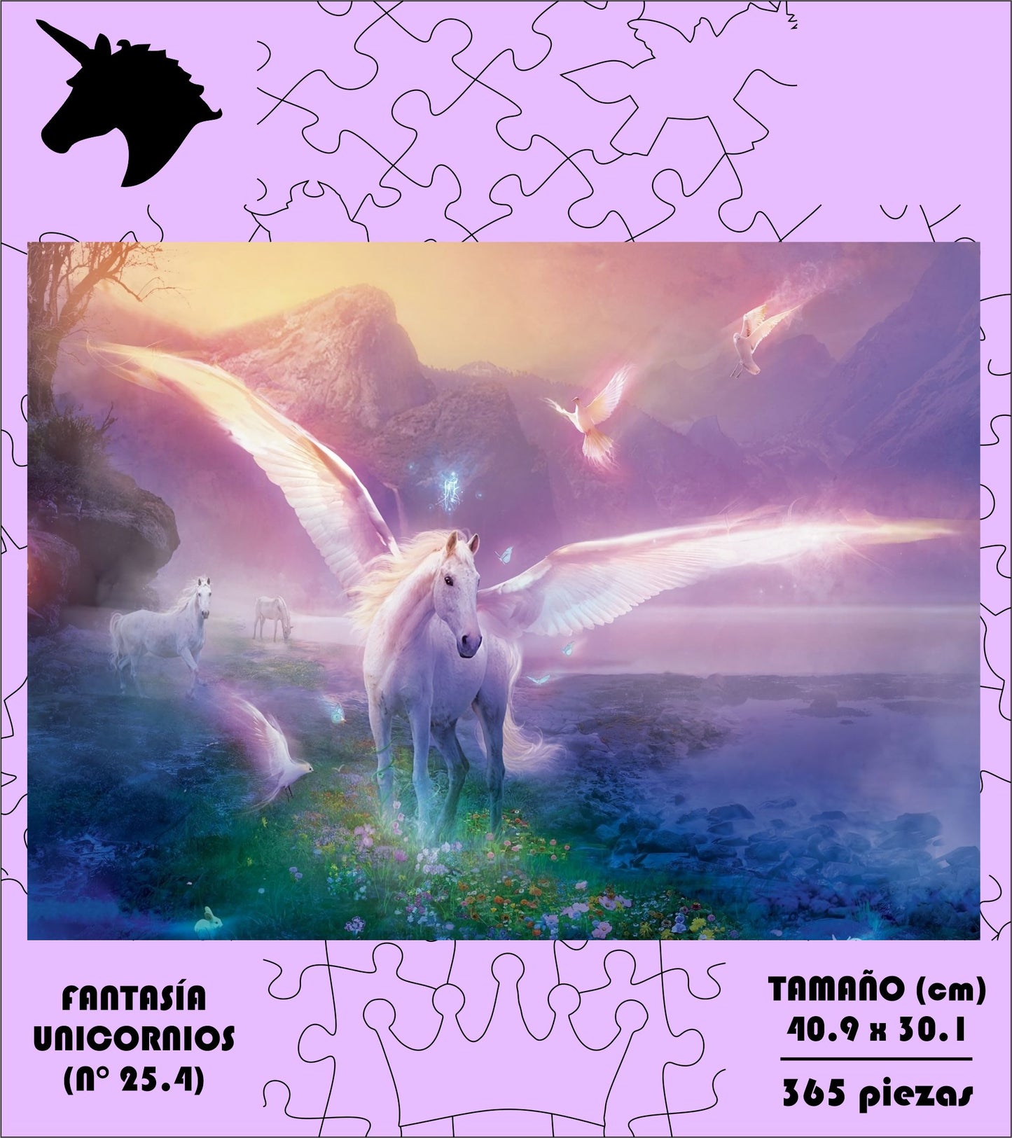 Rompecabezas Pers.Unicornios  C:25.4 Puzzles Peru