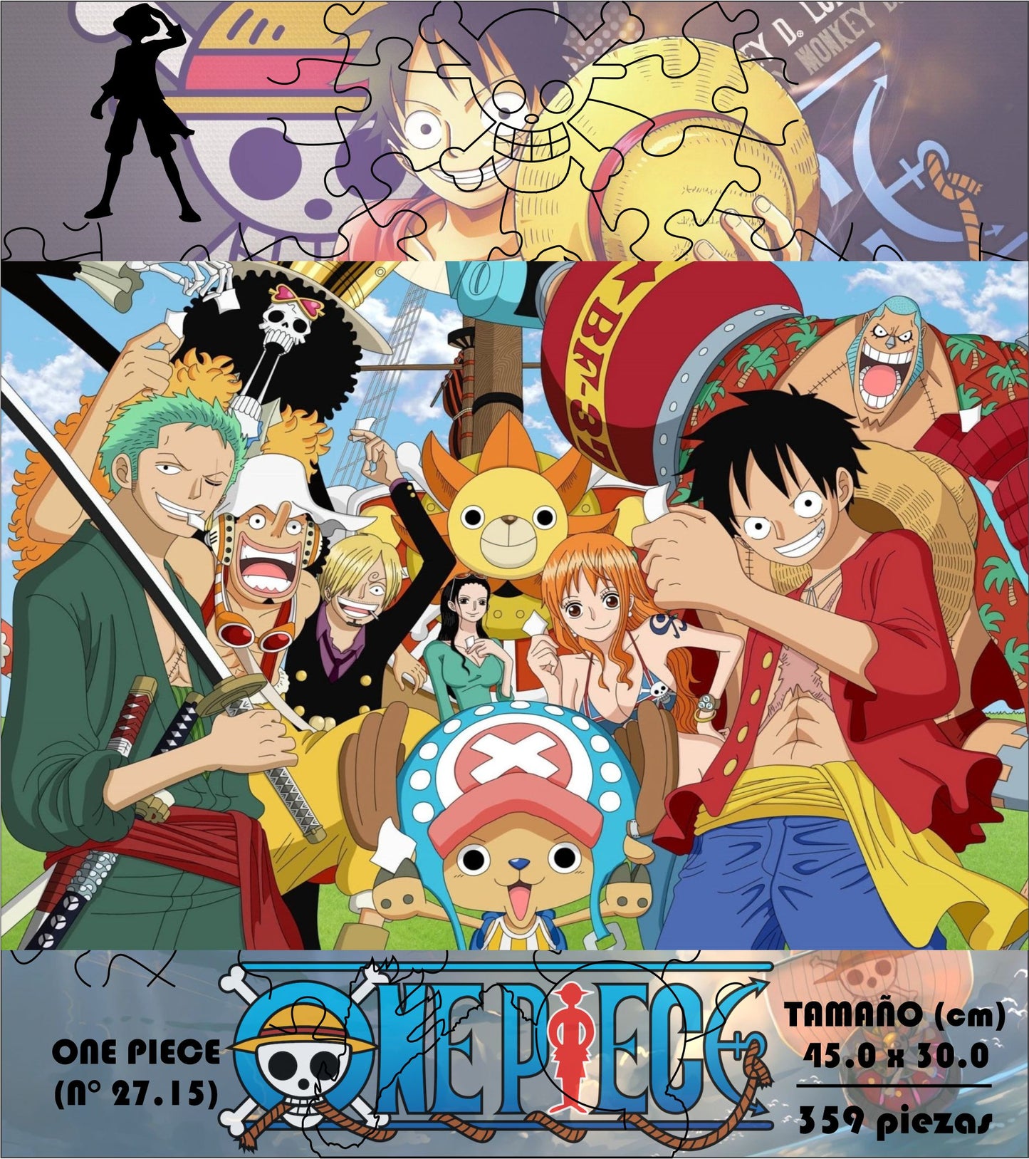 Rompecabezas Pers.One Piece  C:27.15 Puzzles Peru