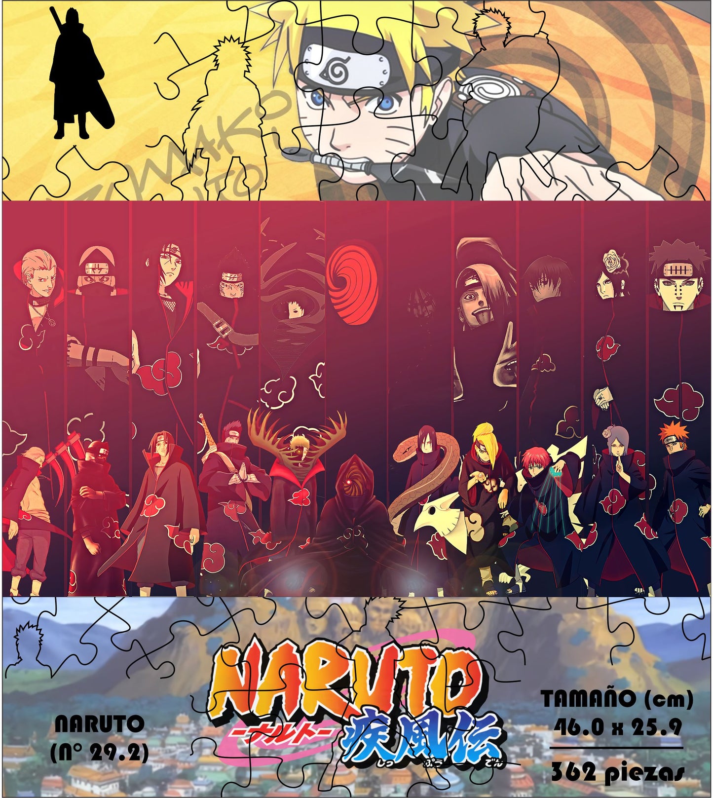 Rompecabezas Pers.Naruto  C:29.2 Puzzles Peru