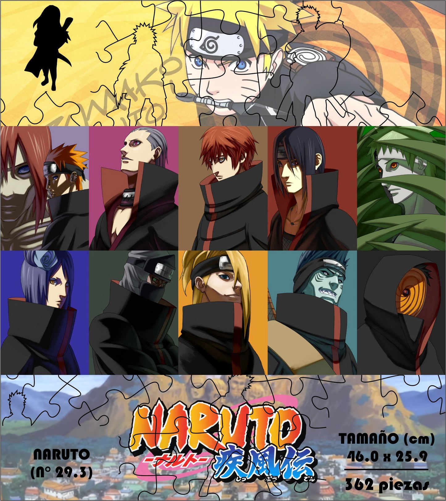 Rompecabezas Pers.Naruto  C:29.3 Puzzles Peru