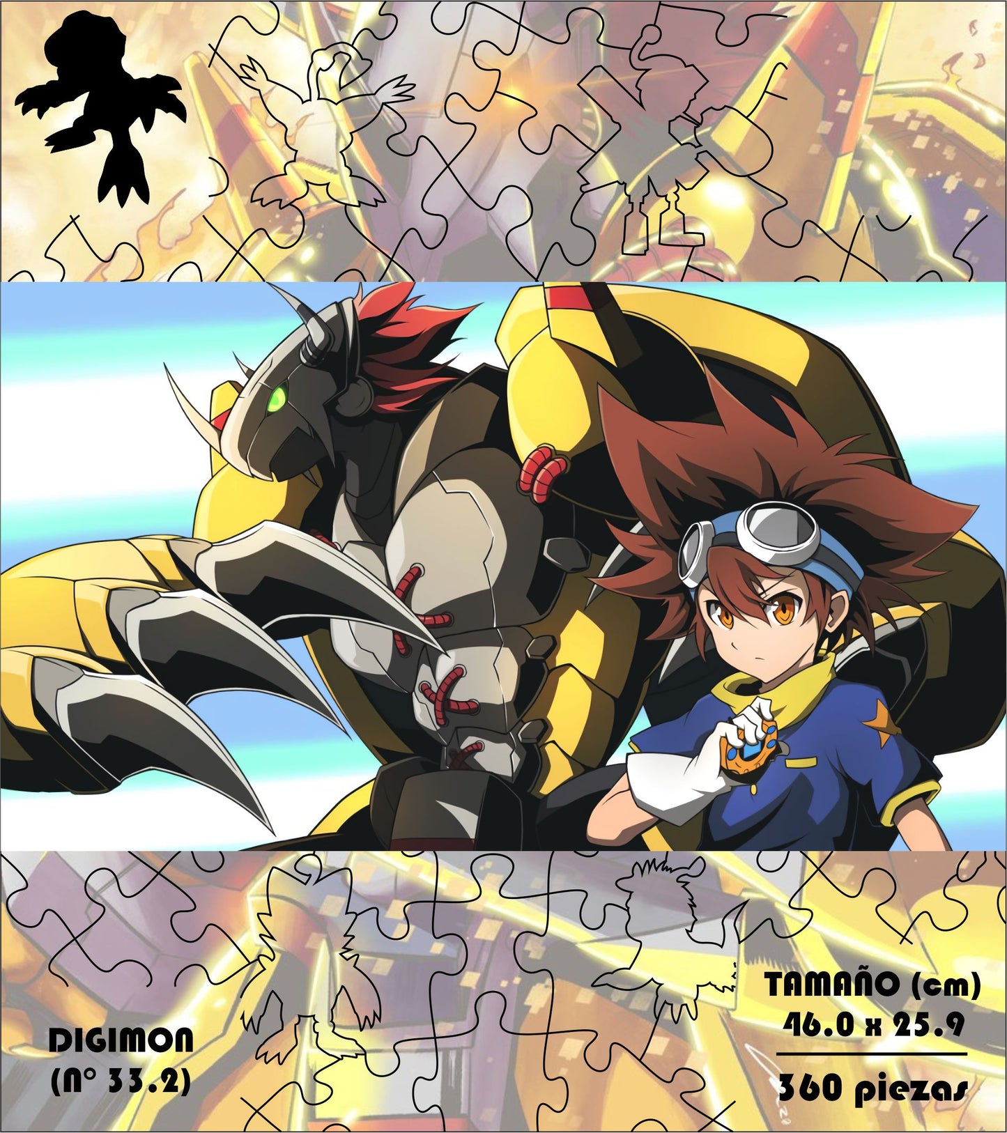 Rompecabezas Pers.Digimon  C:33.2 Puzzles Peru