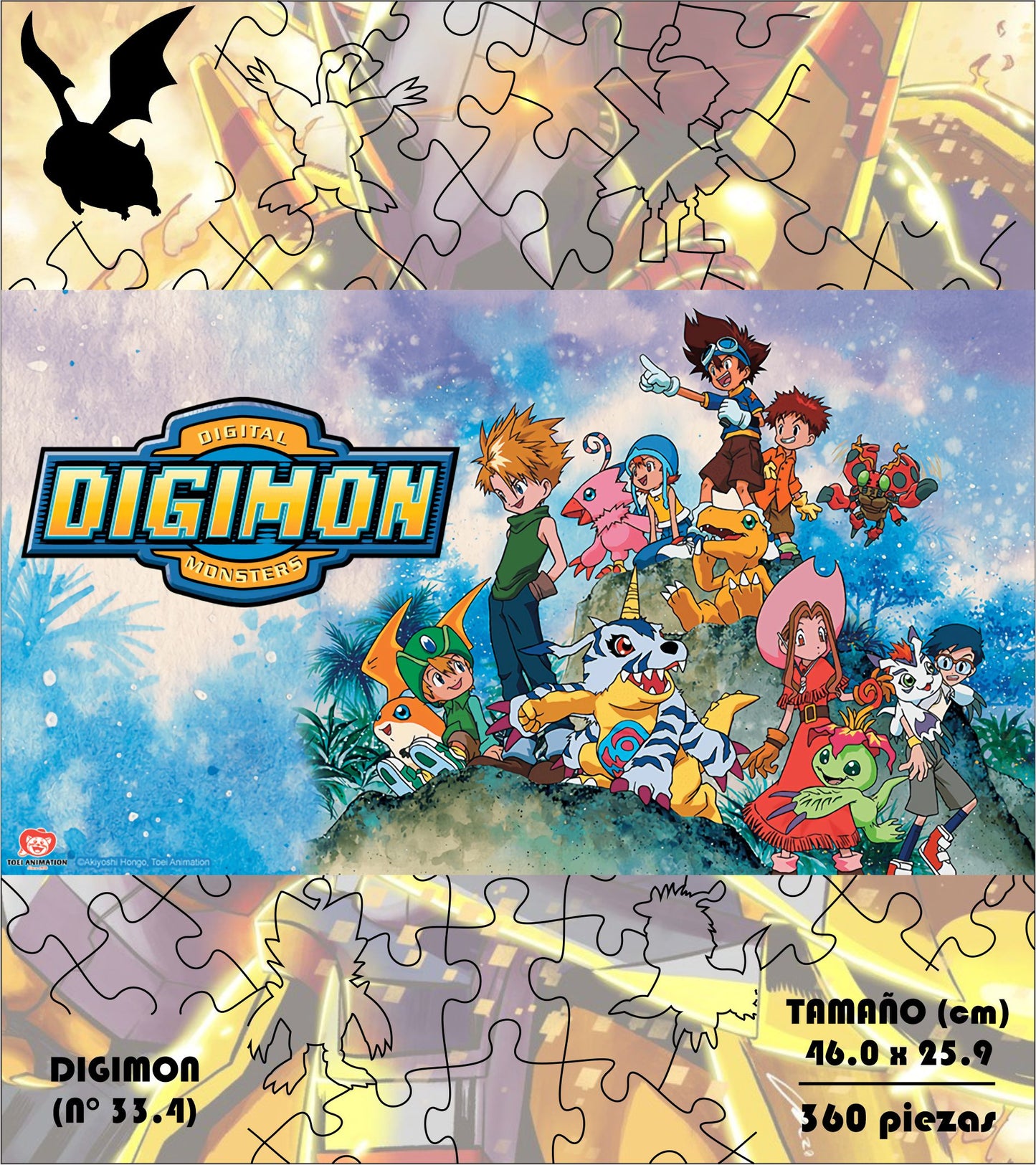 Rompecabezas Pers.Digimon  C:33.4 Puzzles Peru