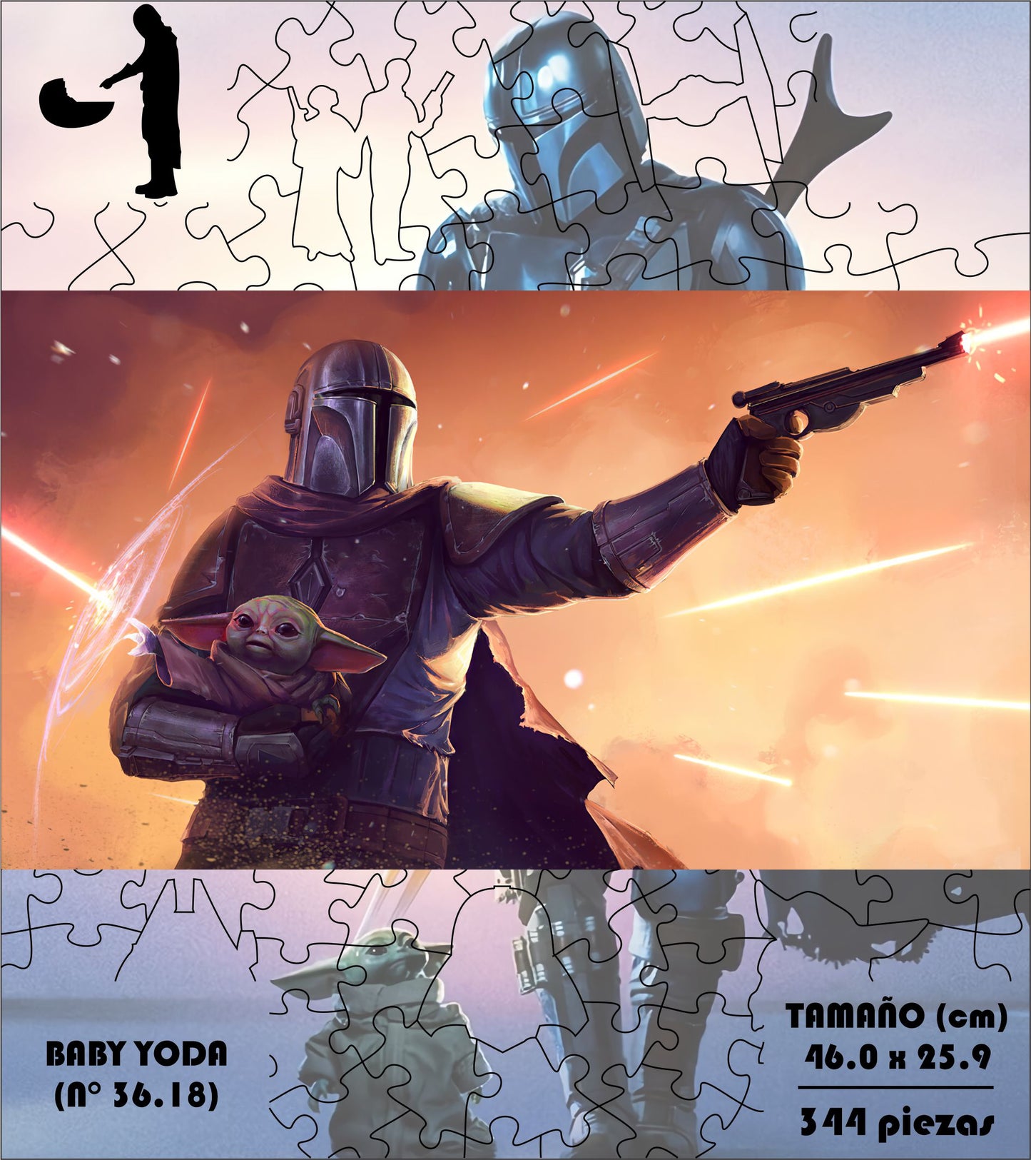 Rompecabezas Pers.The Mandalorian  C:36.18 Puzzles Peru