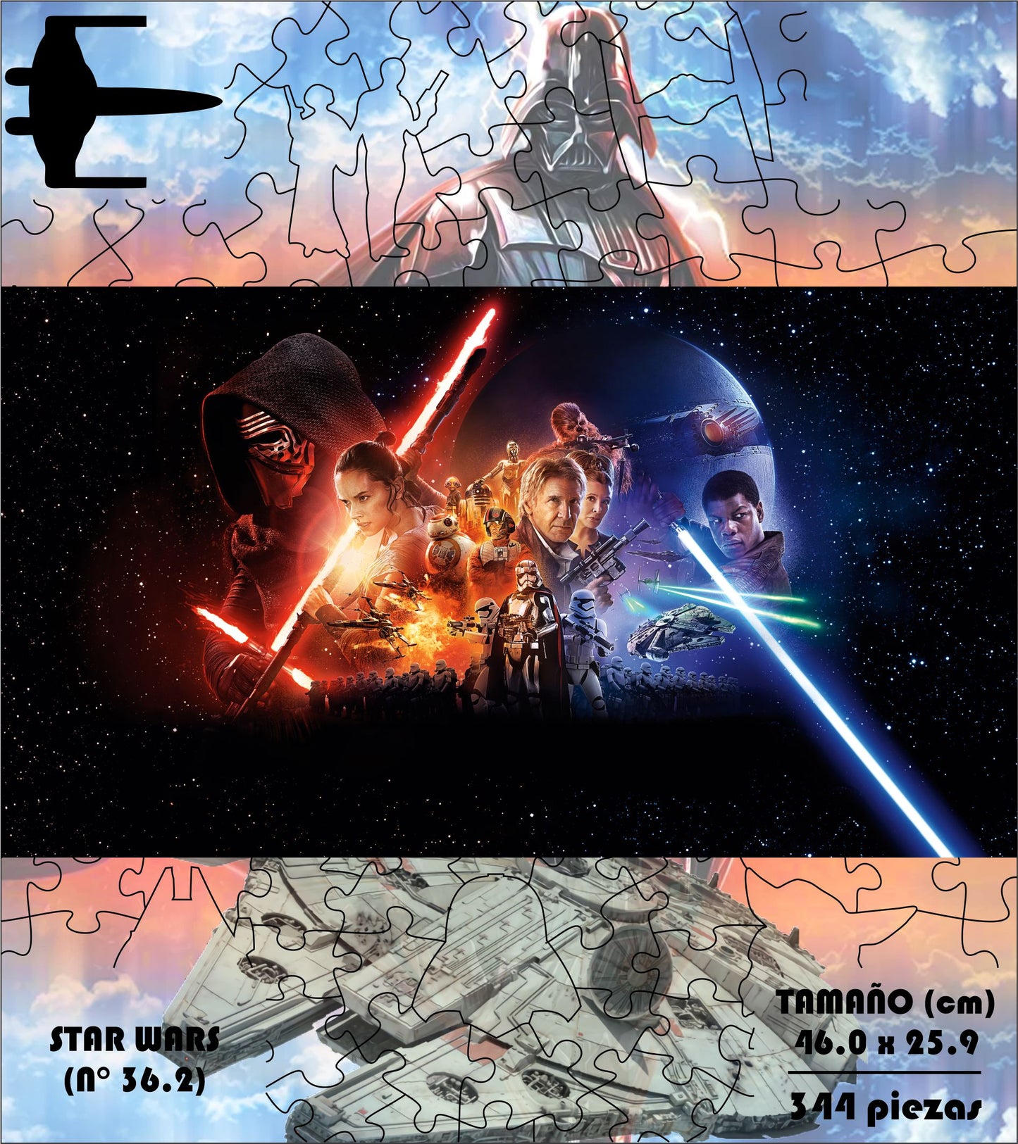 Rompecabezas Pers.Star Wars  C:36.2 Puzzles Peru