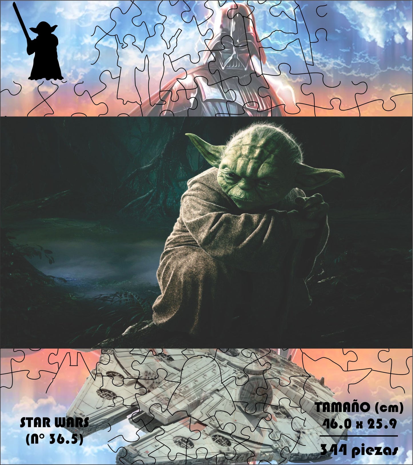 Rompecabezas Pers.Star Wars  C:36.5 Puzzles Peru