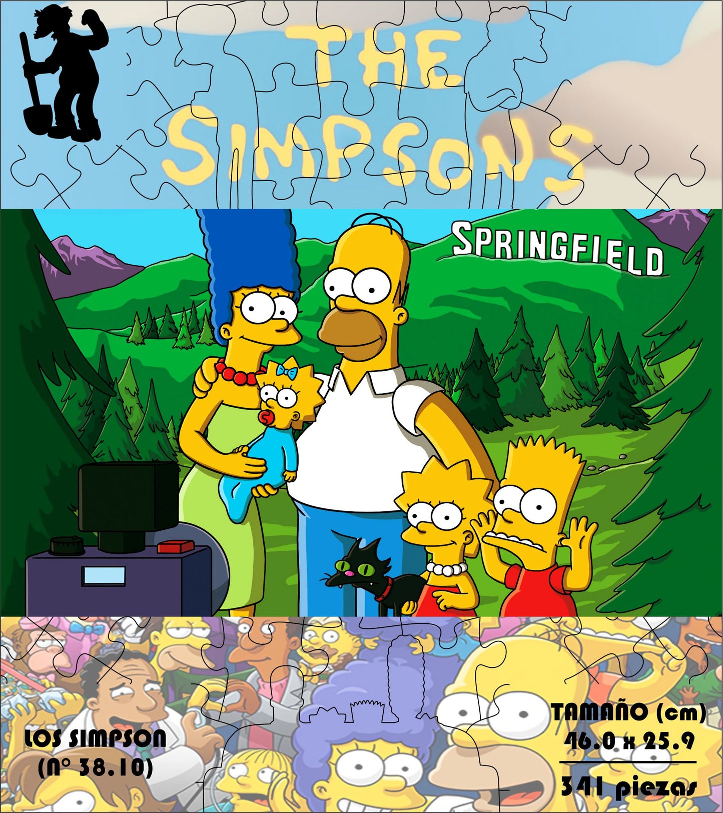 Rompecabezas Pers.Los Simpsons  C:38.101 Puzzles Peru