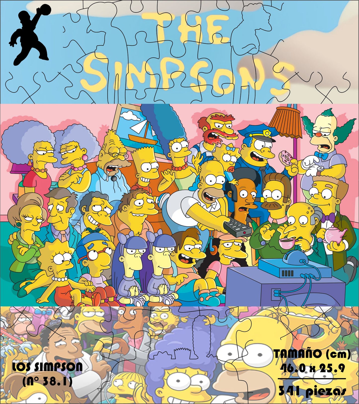 Rompecabezas Pers.Los Simpsons  C:38.1 Puzzles Peru