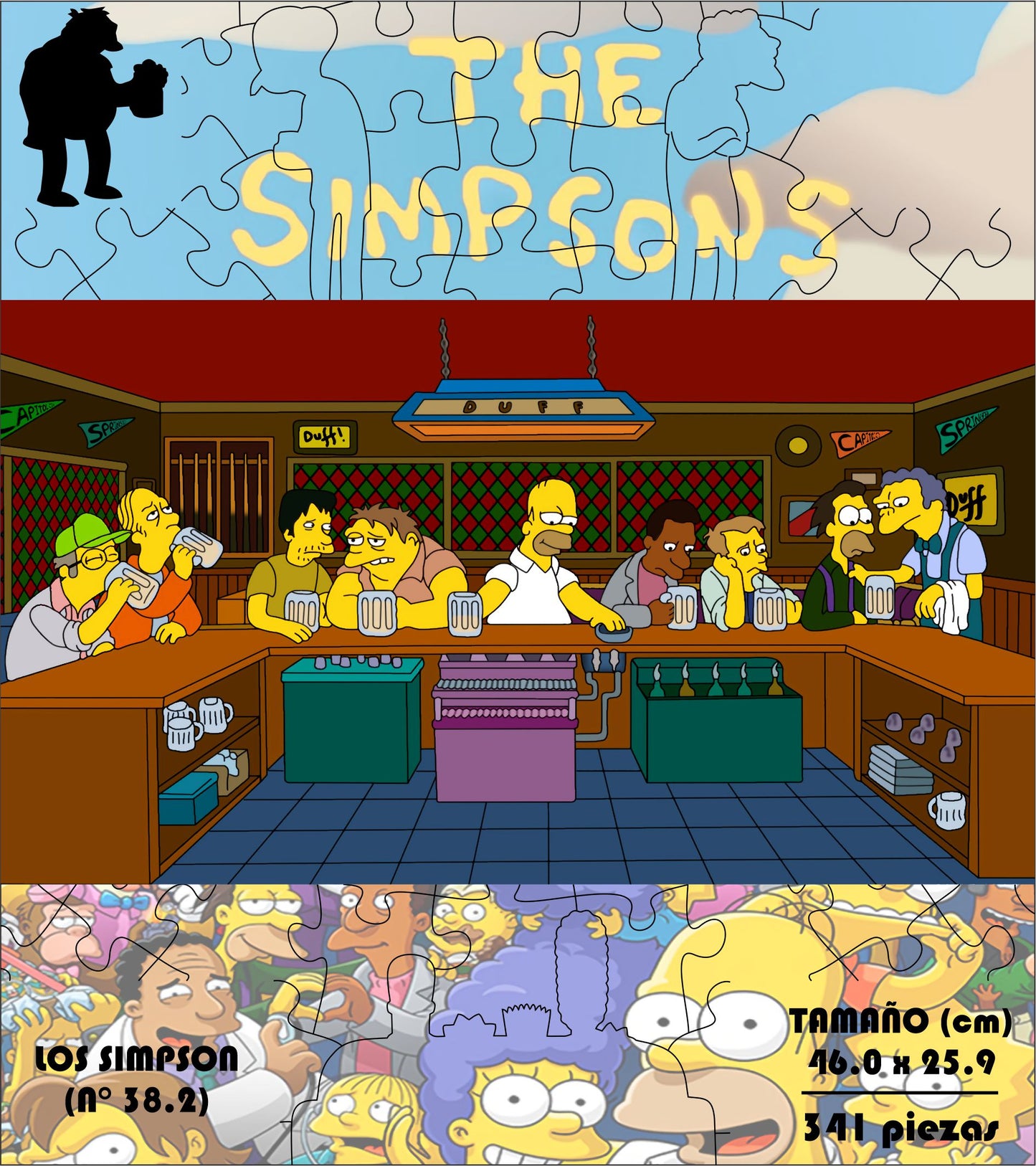 Rompecabezas Pers.Los Simpsons  C:38.2 Puzzles Peru