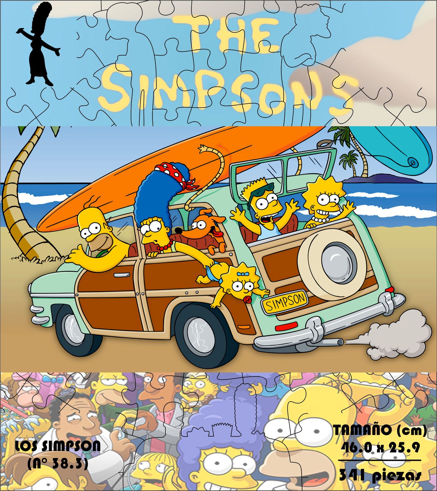 Rompecabezas Pers.Los Simpsons  C:38.3 Puzzles Peru