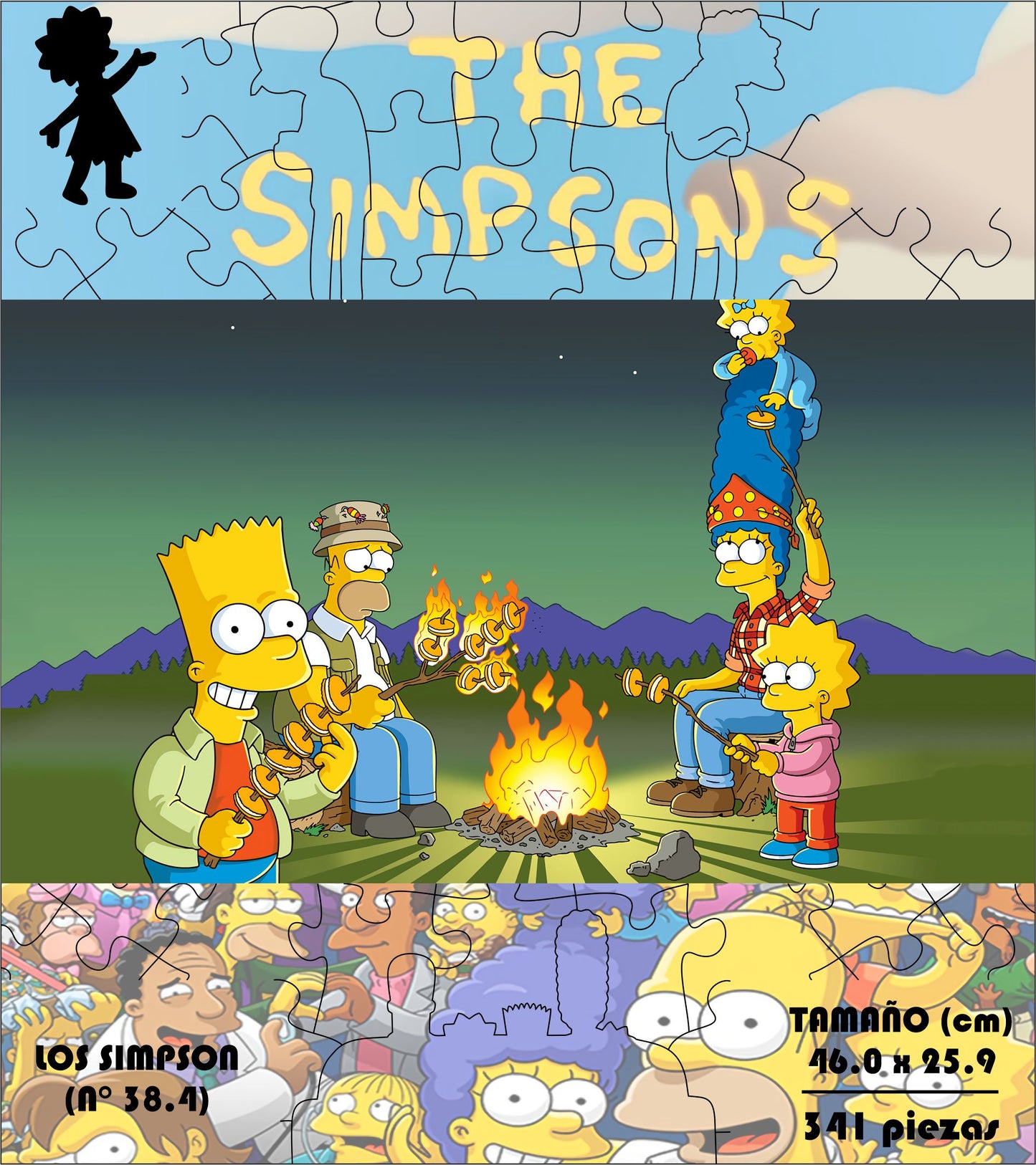 Rompecabezas Pers.Los Simpsons  C:38.4 Puzzles Peru