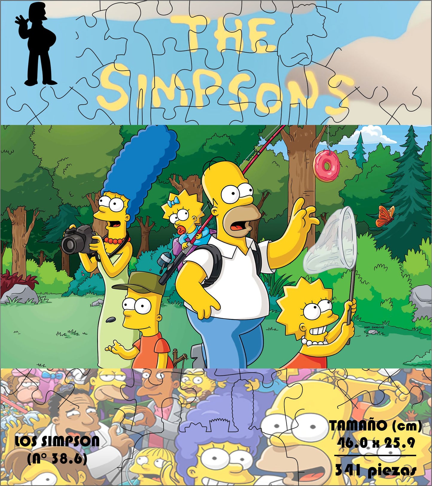 Rompecabezas Pers.Los Simpsons  C:38.6 Puzzles Peru