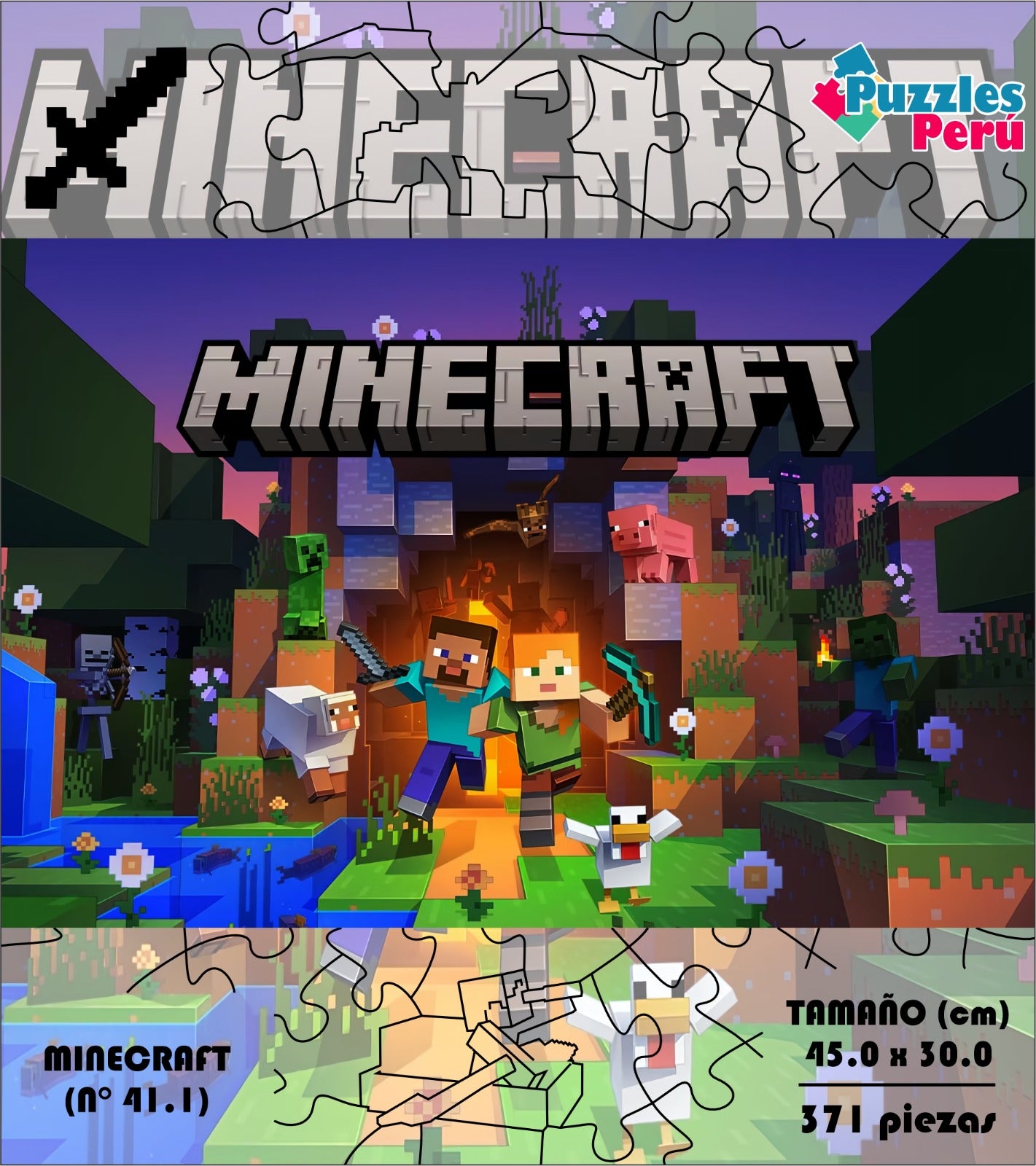 Rompecabezas Minecraft  C:41.1 Pers. Puzzles Peru