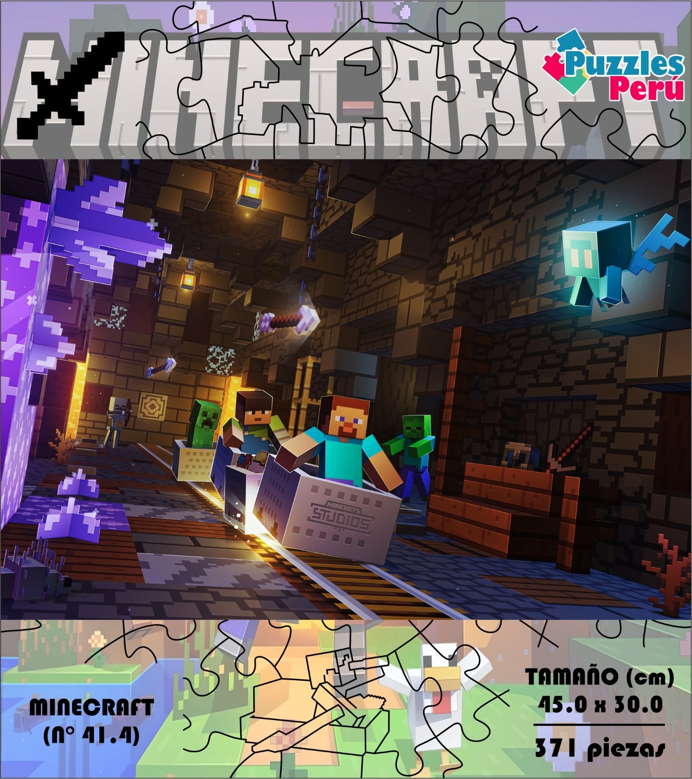 Rompecabezas Minecraft  C:41.4 Pers. Puzzles Peru