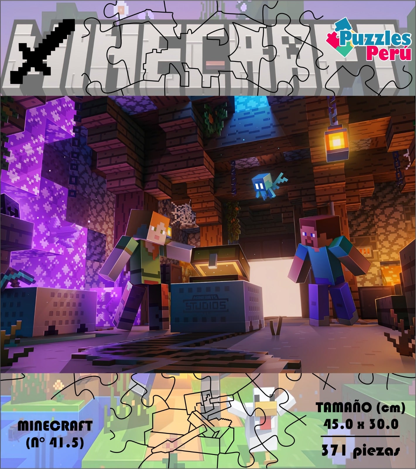 Rompecabezas Minecraft  C:41.5 Pers. Puzzles Peru