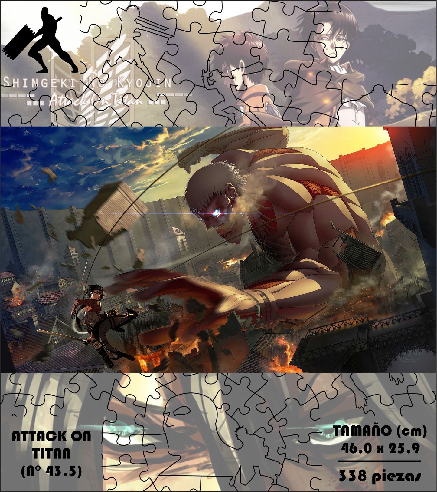 Rompecabezas Pers.Shingeki  C:43.5 Puzzles Peru