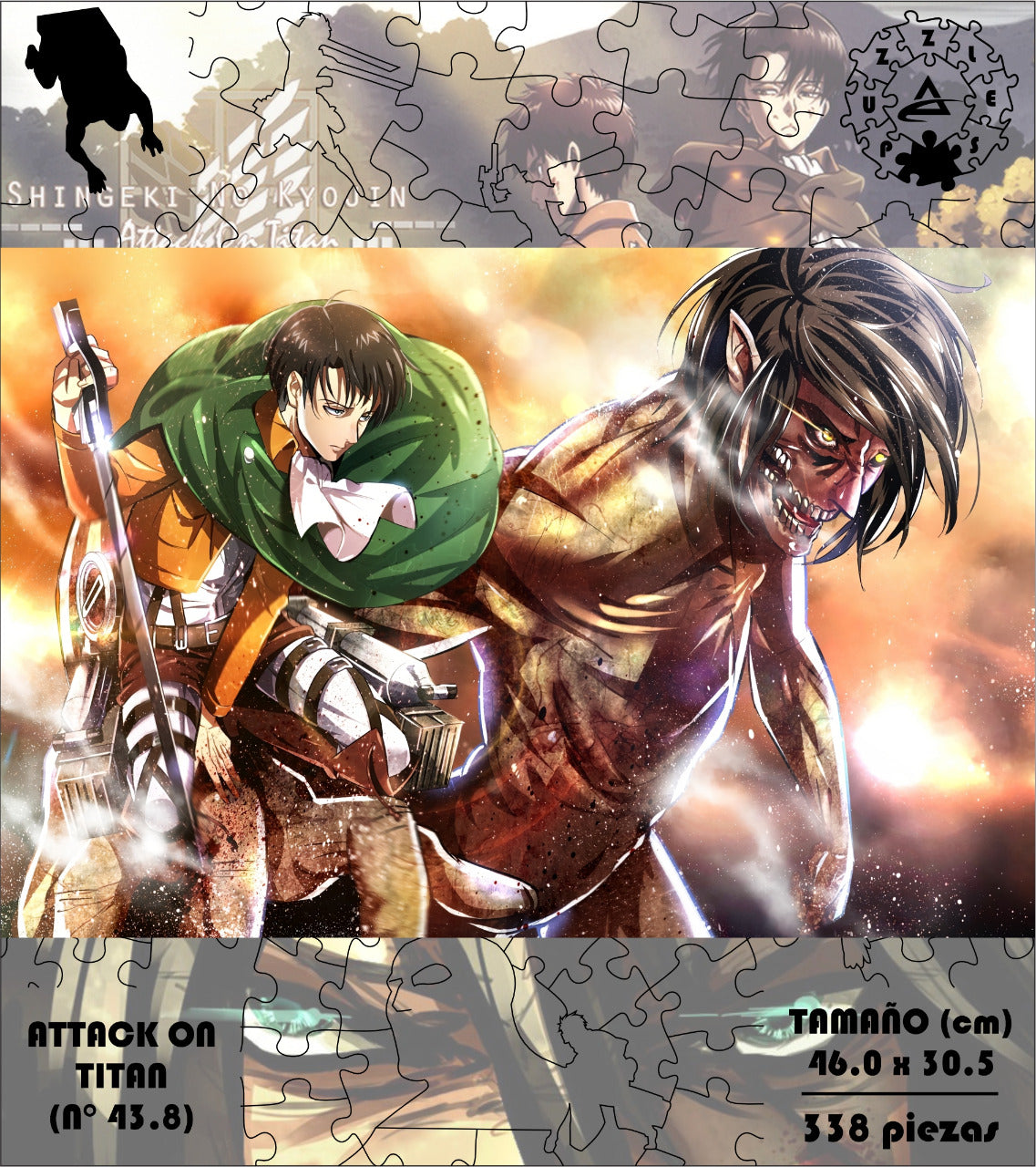 Rompecabezas Pers.Shingeki  C:43.8 Puzzles Peru