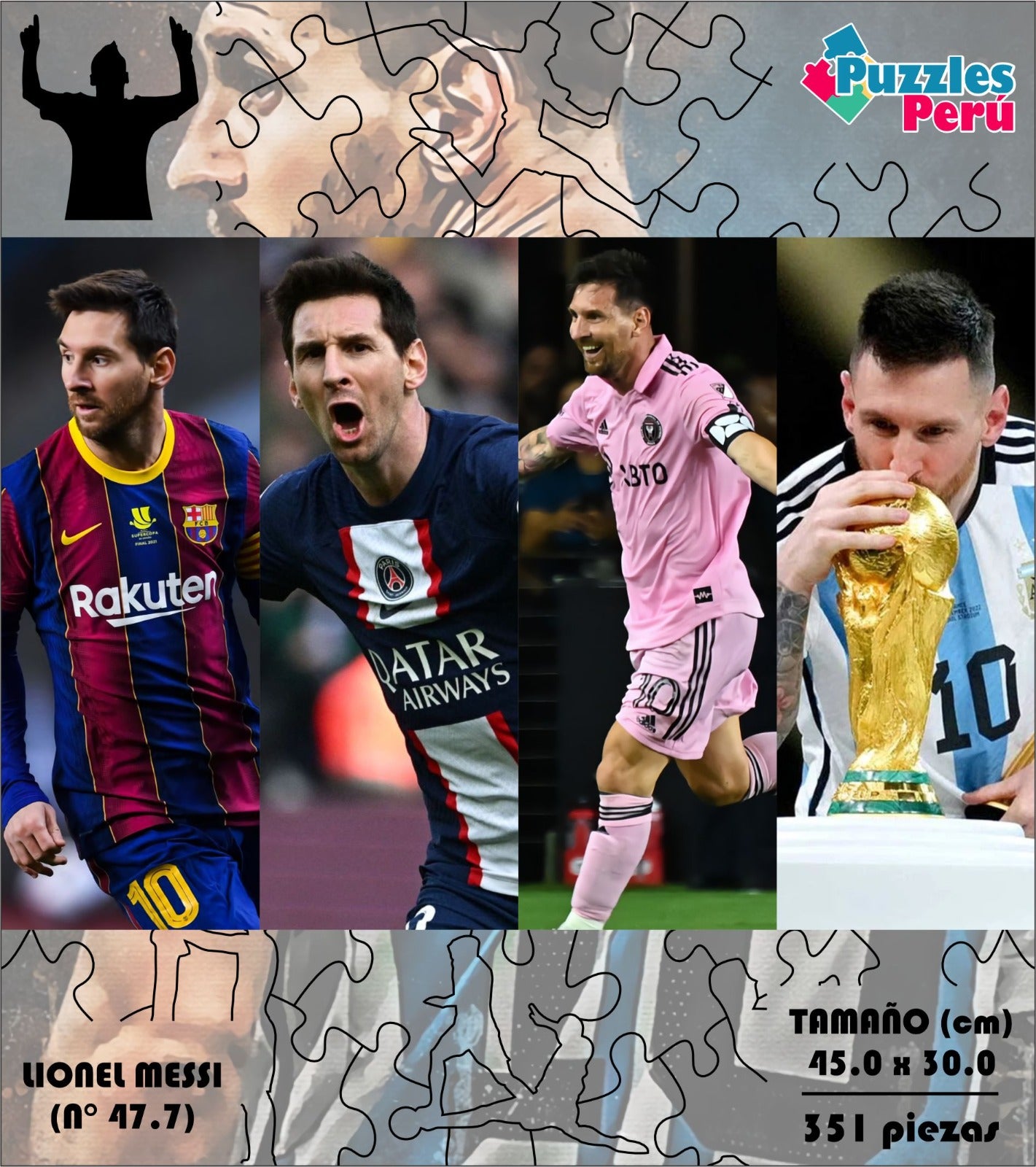 Rompecabezas Pers.Messi  C:47.7 Puzzles Peru