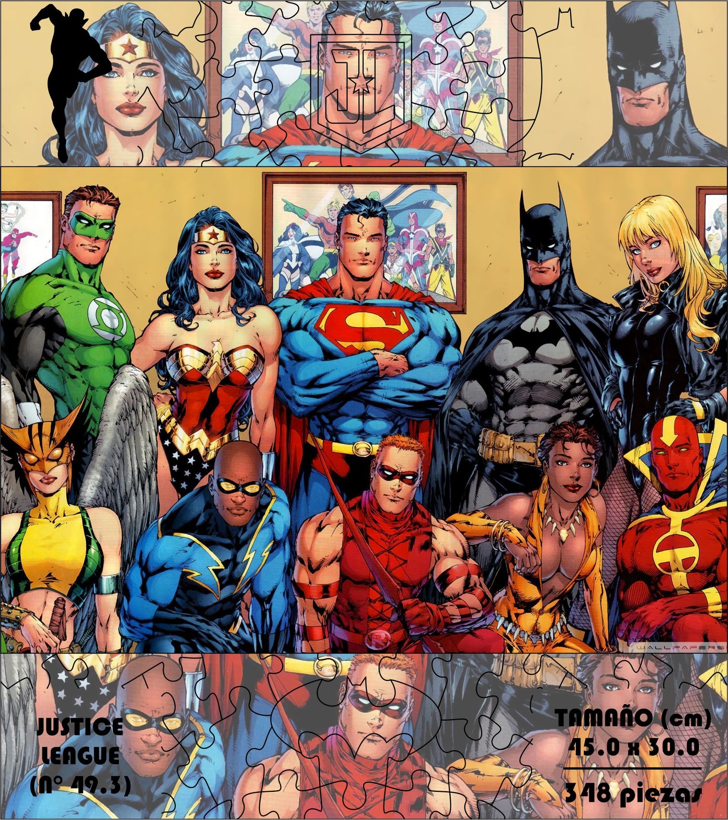 Rompecabezas Pers.Justice League  C:49.3 Puzzles Peru