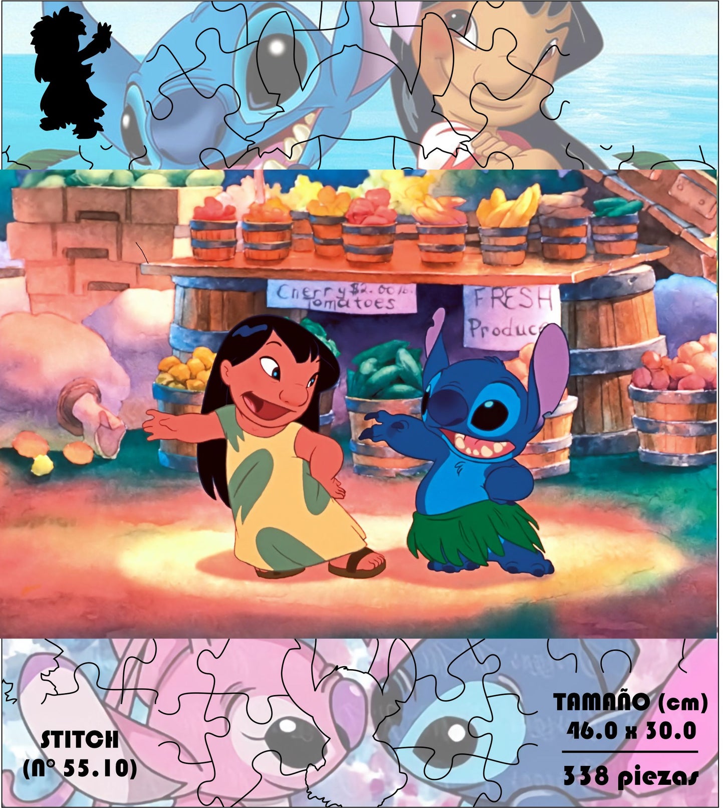 Rompecabezas Pers.Stitch  C:55.101 Puzzles Peru