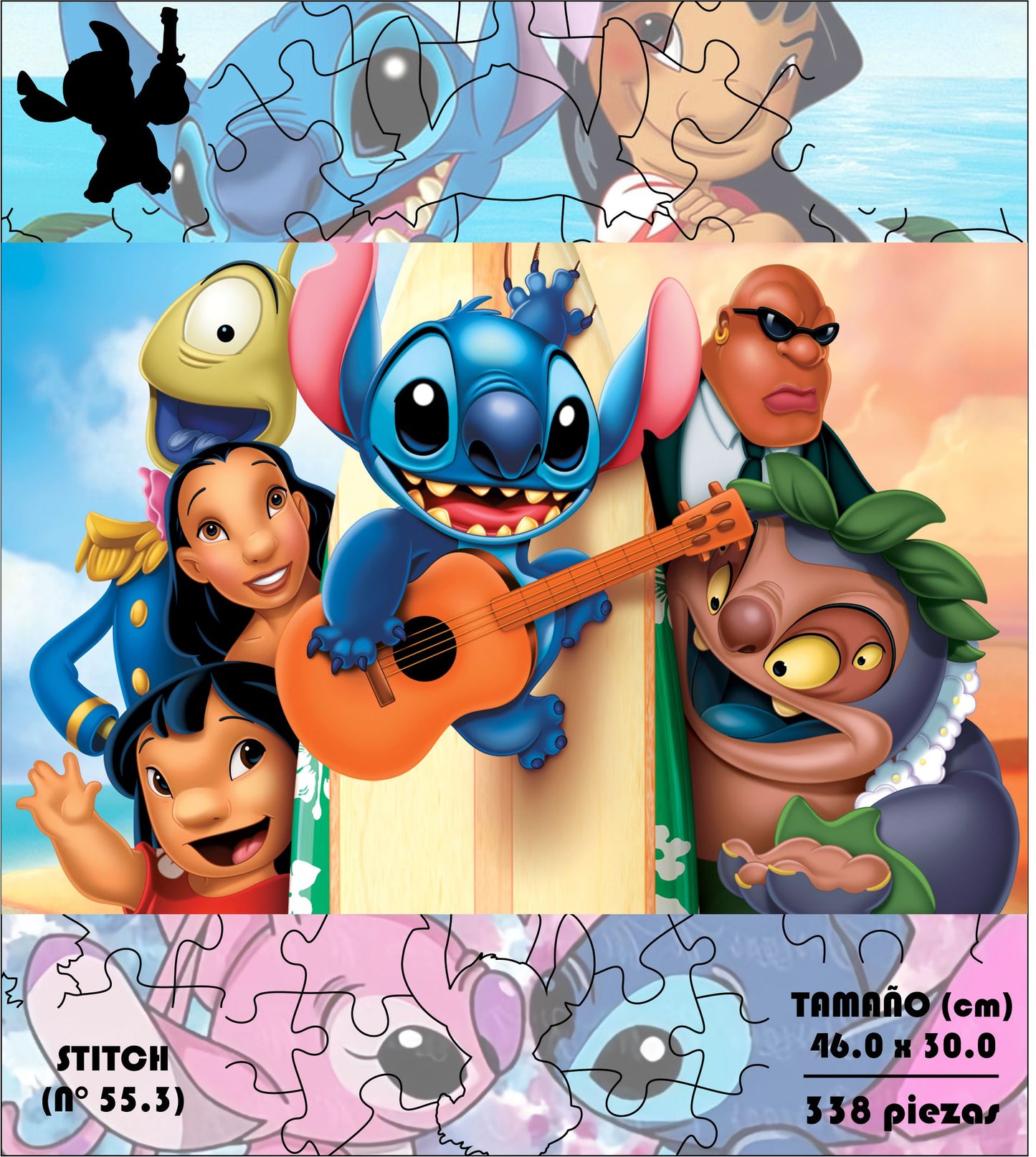 Rompecabezas Pers.Stitch  C:55.3 Puzzles Peru