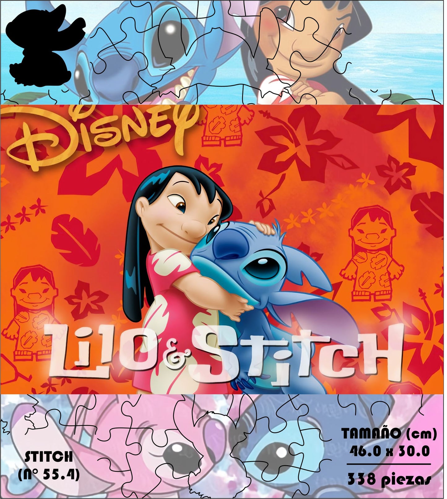 Rompecabezas Pers.Stitch  C:55.4 Puzzles Peru