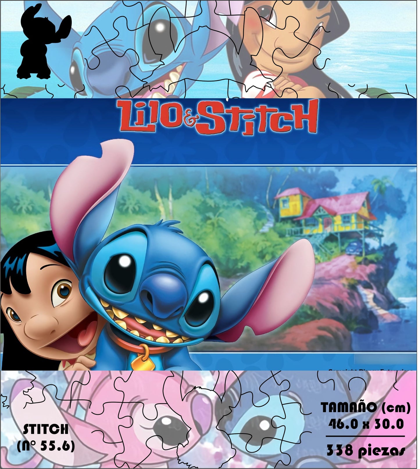 Rompecabezas Pers.Stitch  C:55.6 Puzzles Peru