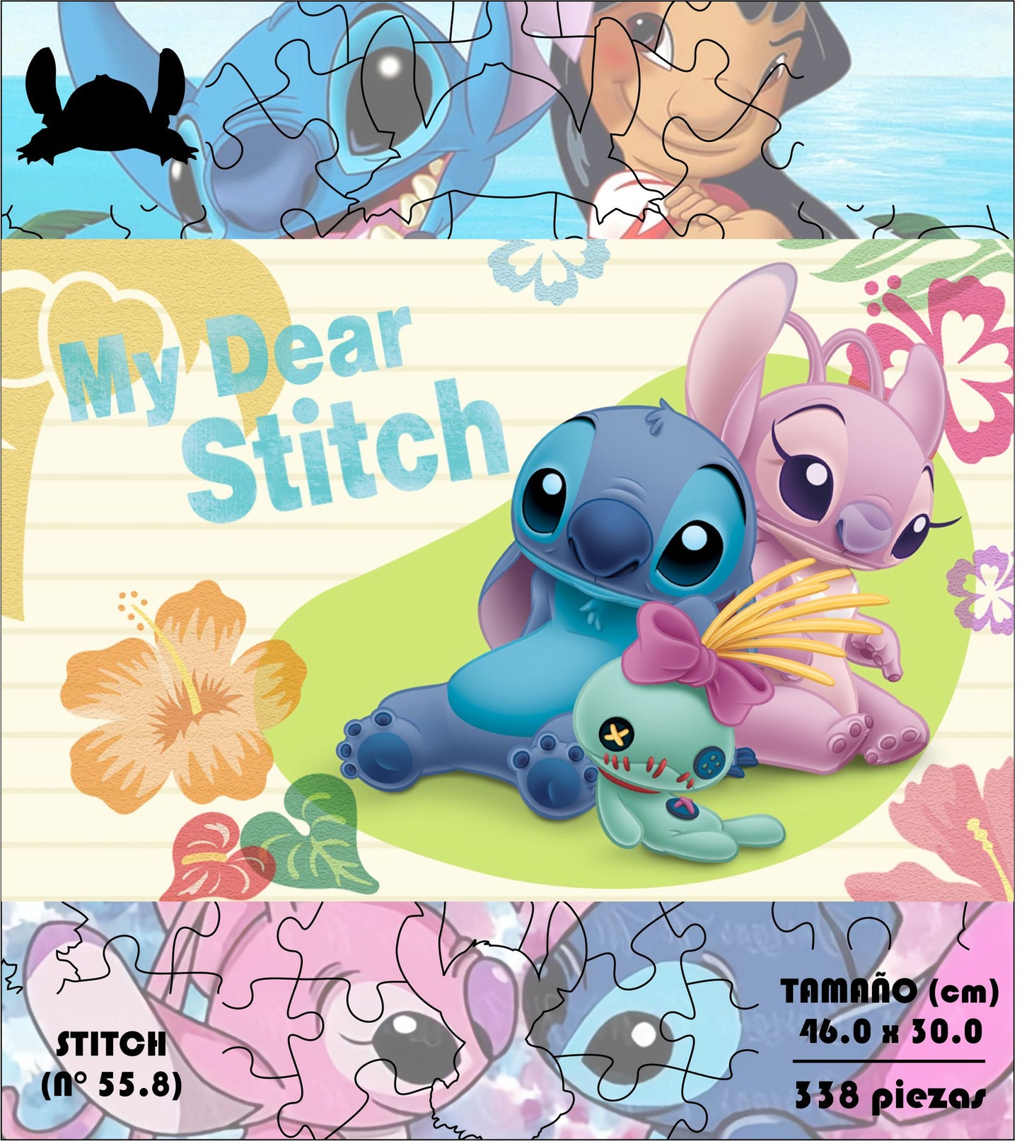 Rompecabezas Pers.Stitch  C:55.8 Puzzles Peru