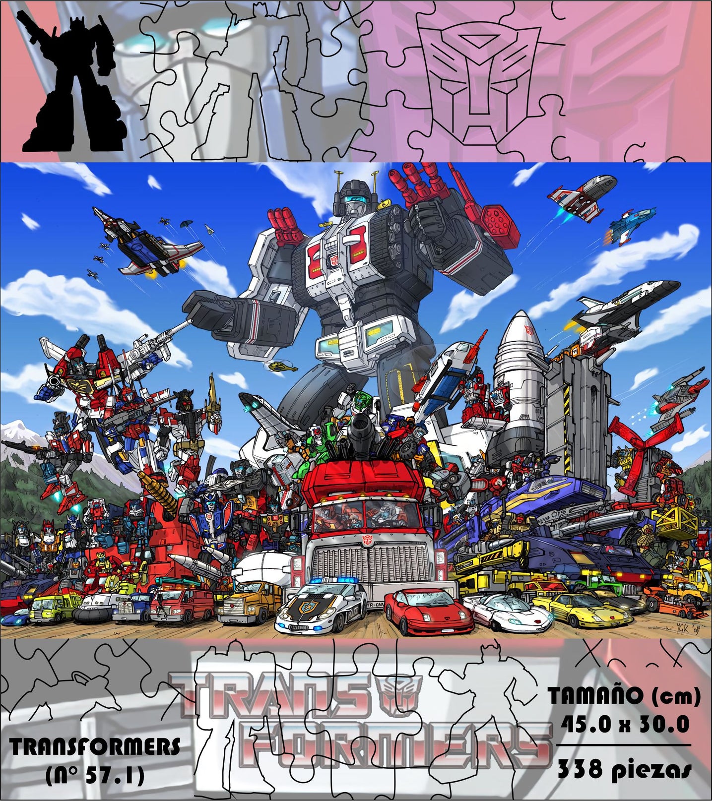 Rompecabezas Pers.Transformers  C:57.1 Puzzles Peru