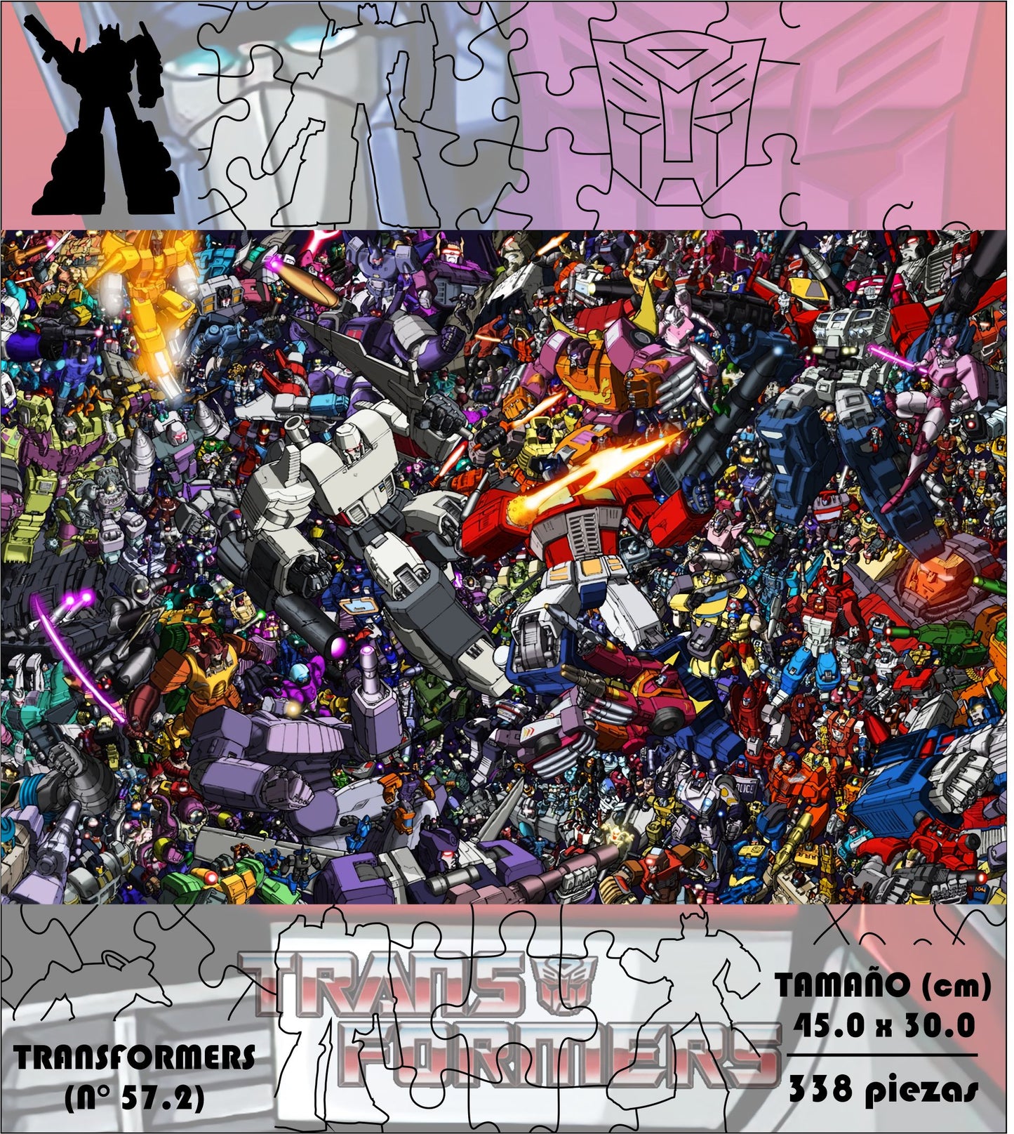 Rompecabezas Pers.Transformers  C:57.2 Puzzles Peru