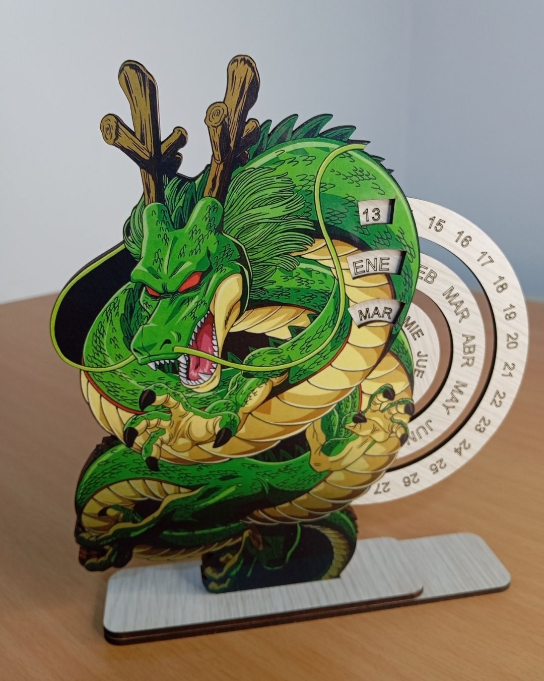 Calendario Infinito Decorativo de Madera MDF - Shenlong