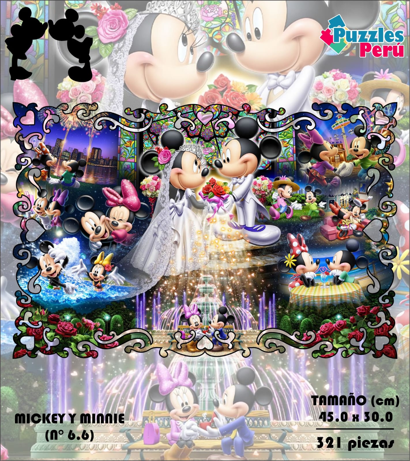 Rompecabezas Pers.Mickey y Minnie  C:6.6 Puzzles Peru