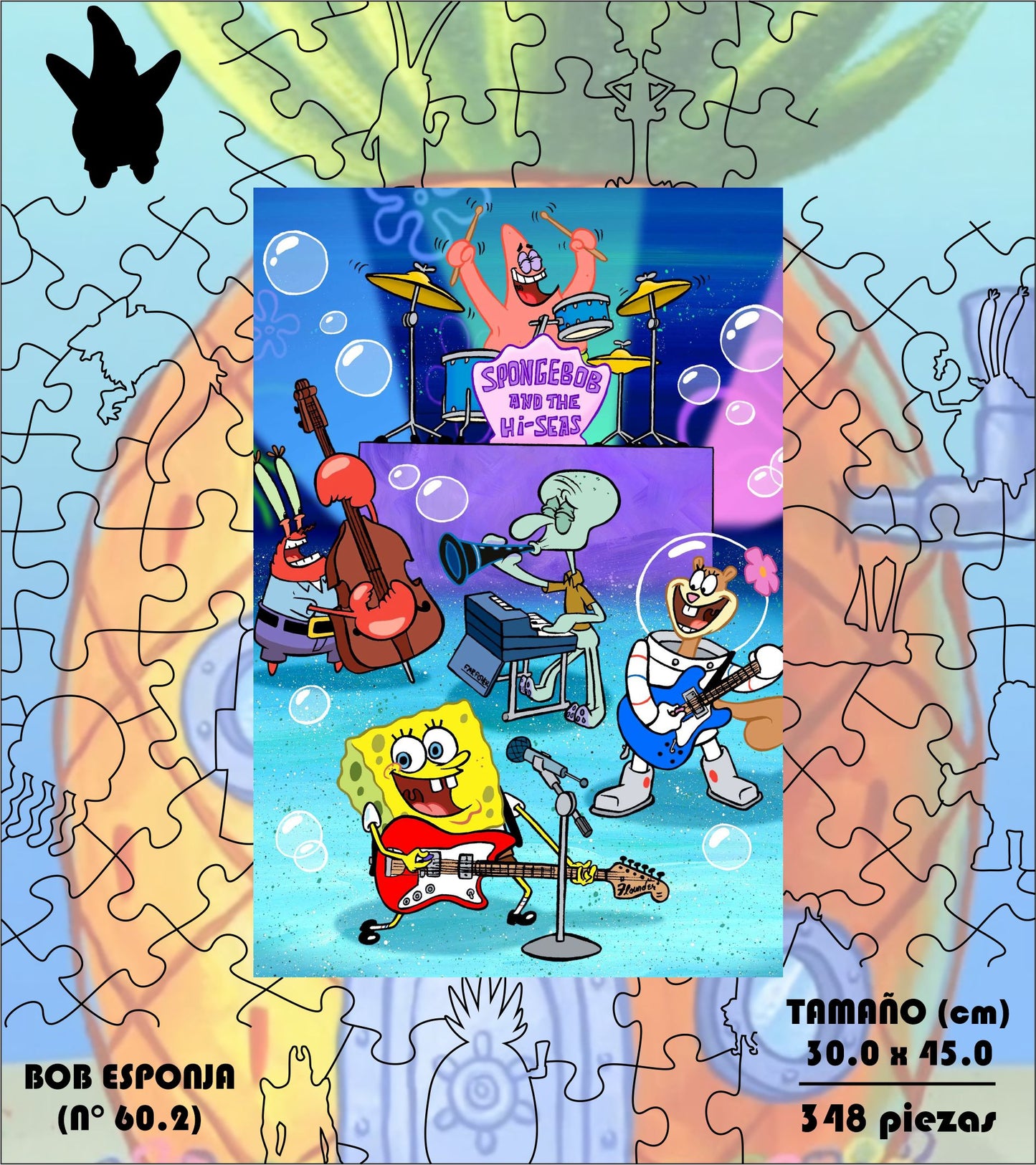 Rompecabezas Pers.Bob Esponja  C:60.2 Puzzles Peru