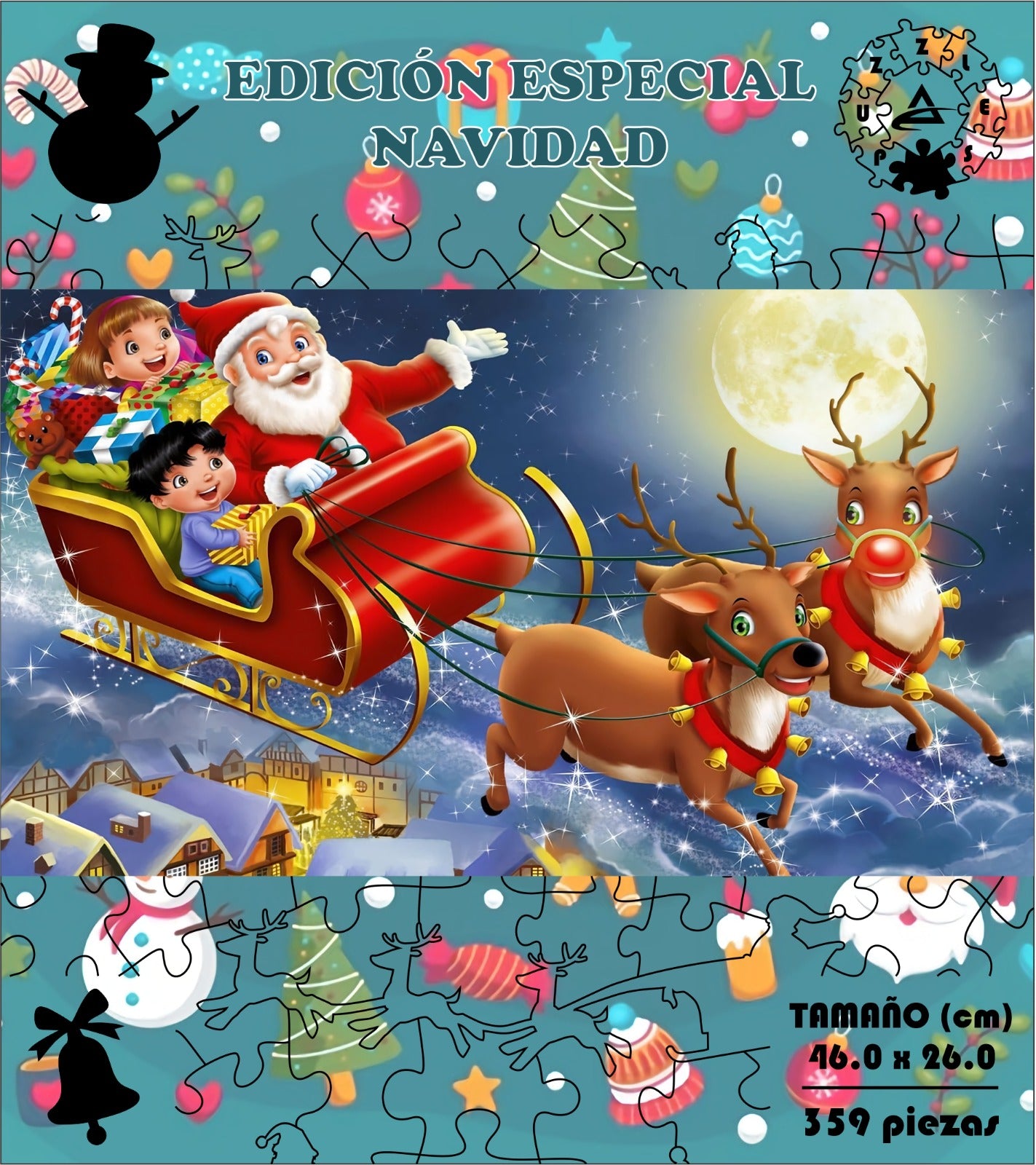 Rompecabezas Navidad  C:600.1 Pers. Puzzles Peru