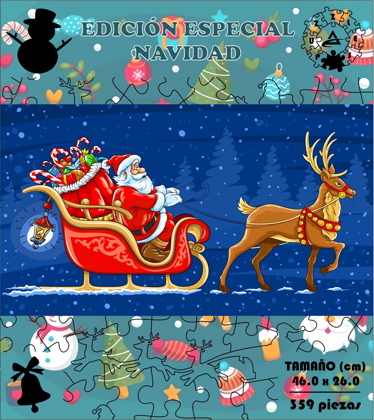 Rompecabezas Navidad  C:600.2 Pers. Puzzles Peru